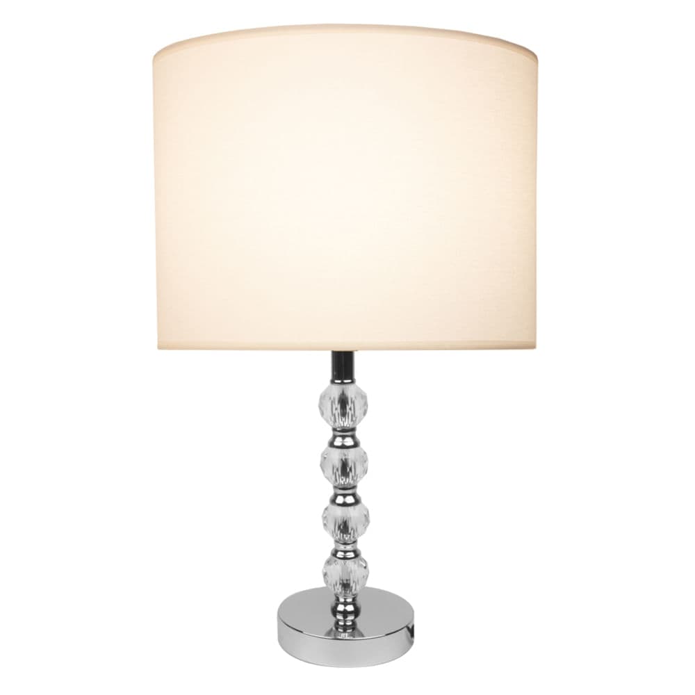 ABAJUR LIT ABAJUR (BASE) LIT CROMADO E TRANSPARENTE 1xE27 BULBO MAX 40W — imagem 1 do catálogo Bella