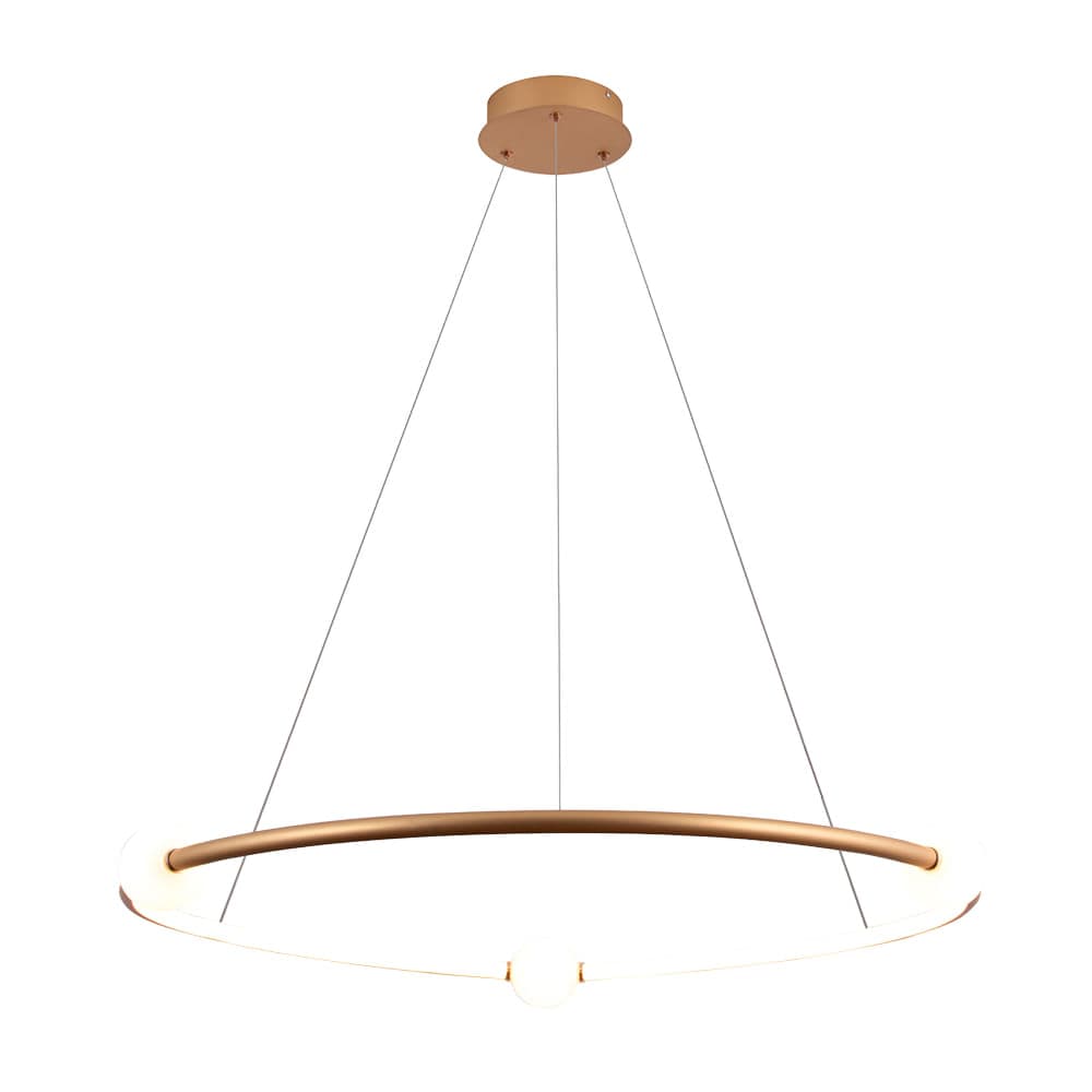 PENDENTE NEBULA DOURADO E BRANCO 1xLED 35W — imagem 1 do catálogo Bella
