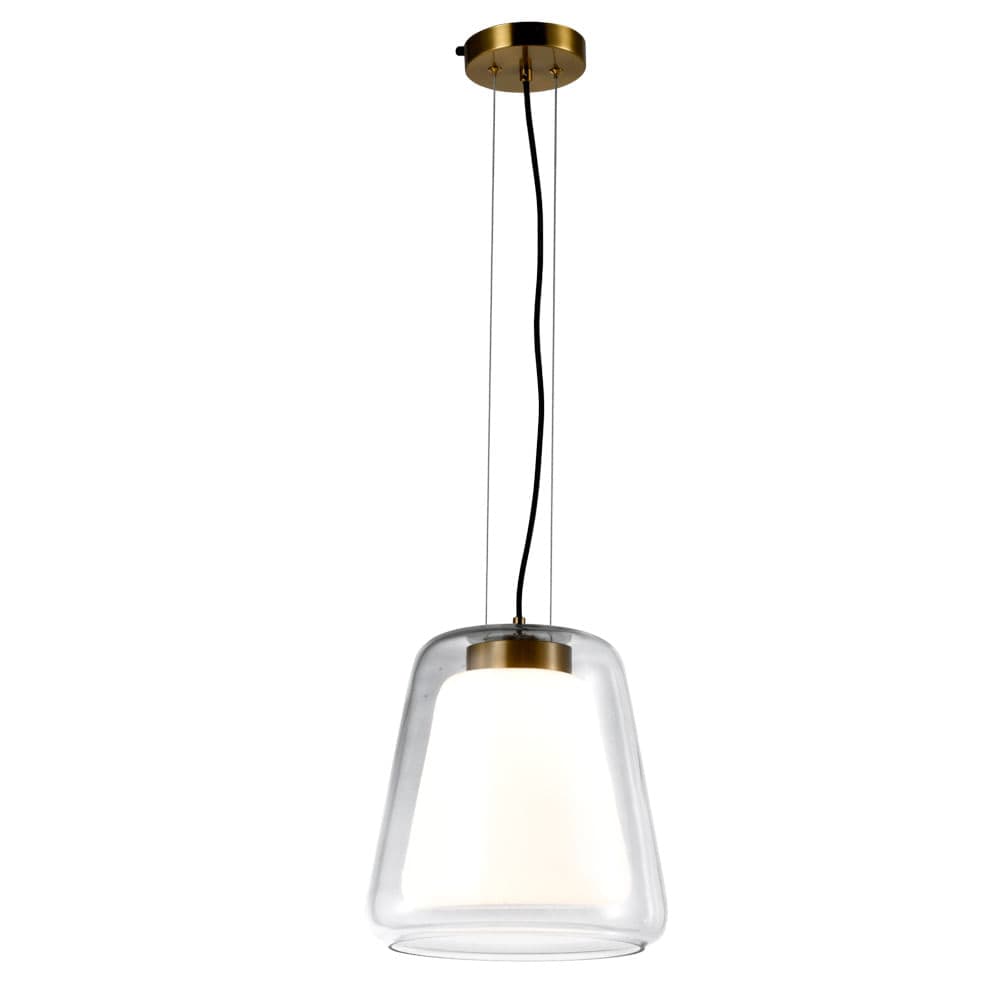 PENDENTE ALMA TRANSPARENTE E DOURADO 1xLED 9,2W — imagem 1 do catálogo Bella