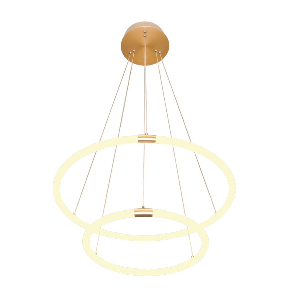 PENDENTE CIRCOLO DOURADO E BRANCO 1xLED 43,2W — imagem 1 do catálogo Bella