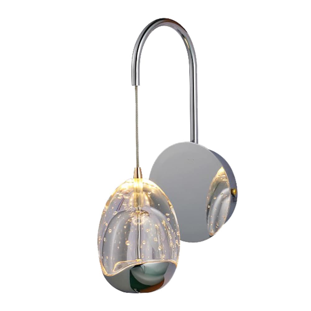 ARANDELA GUTE CROMADO E TRANSPARENTE 1xLED 4,8W — imagem 1 do catálogo Bella