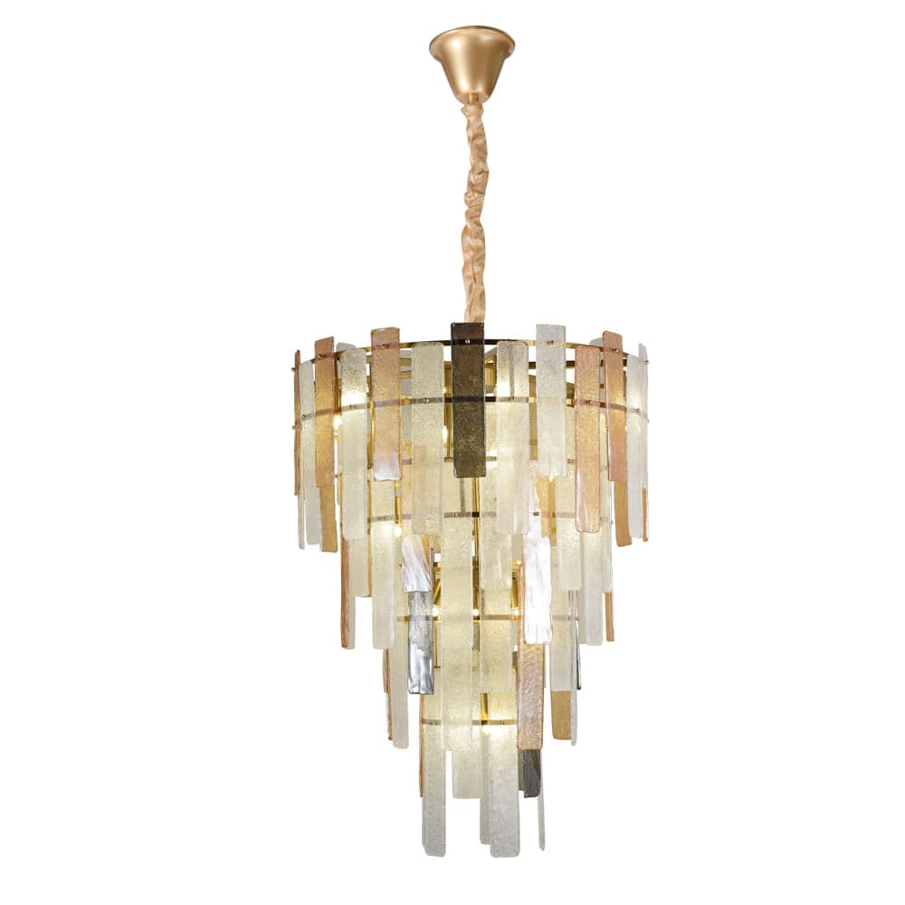 PENDENTE VETRATA BRONZE 18xE27 BULBO MAX 40W — imagem 1 do catálogo Bella