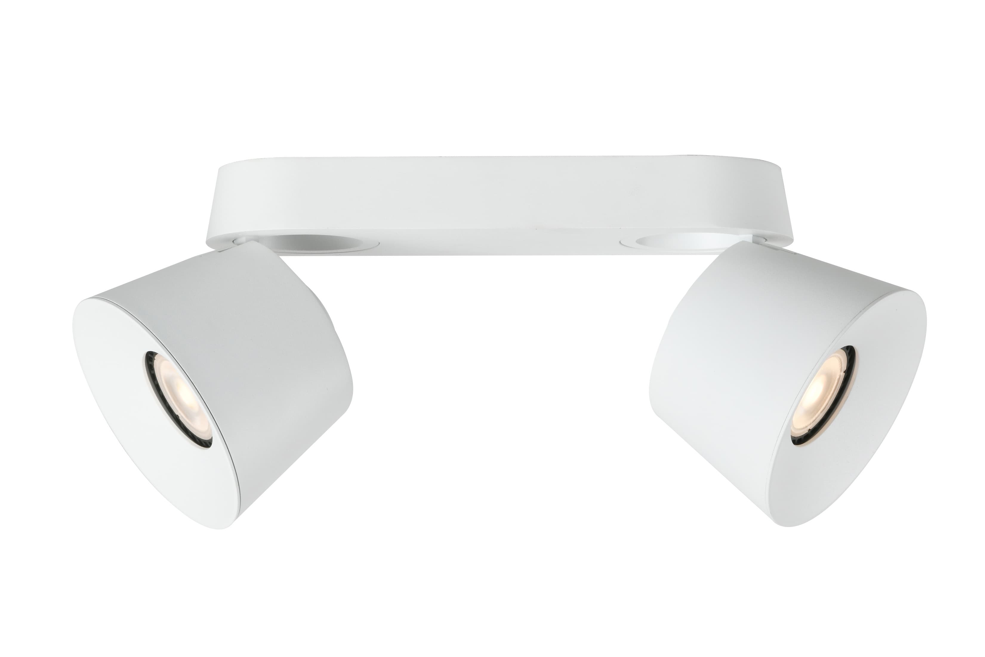 SPOT CONO SOBREPOR DUPLO BRANCO L10.5CM C26CM A10CM 2xGU10 MR16 MAX 10W IP20 — imagem 1 do catálogo Bella