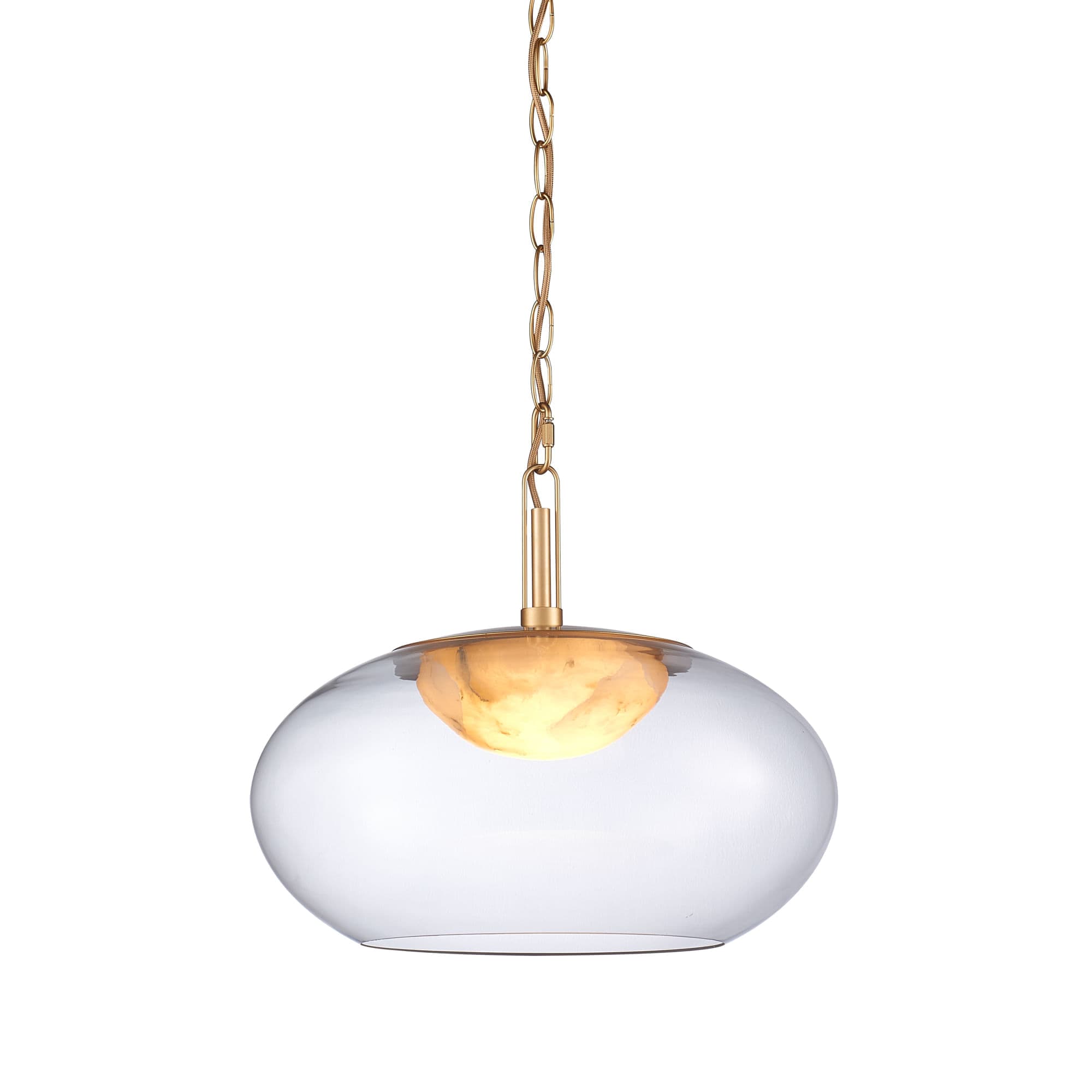 PENDENTE CELESTE NATURAL E TRANSPARENTE 1xLED 5W — imagem 1 do catálogo Bella