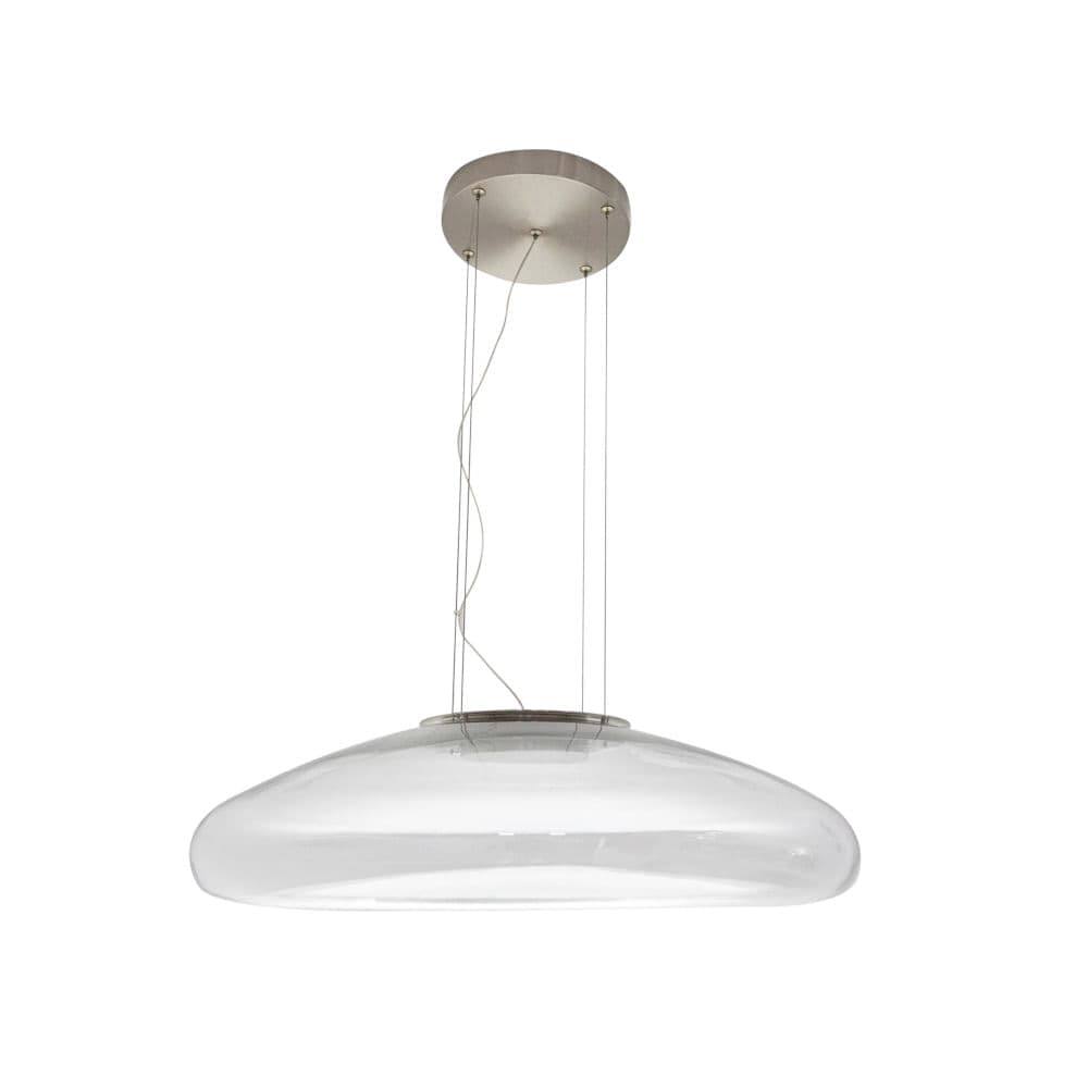 PENDENTE MATI TRANSPARENTE E NIQUELADO 1xLED 18W — imagem 1 do catálogo Bella