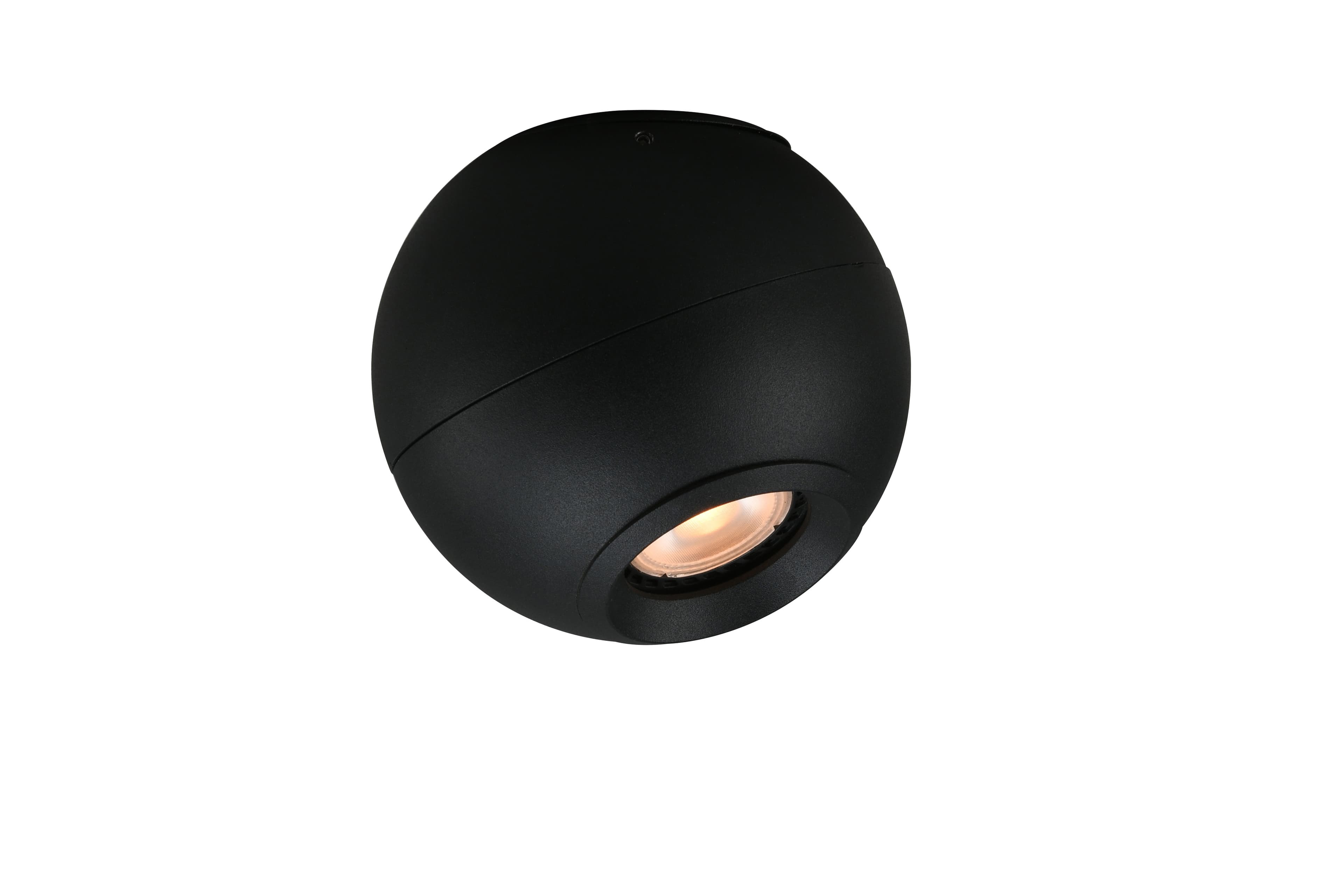 SPOT BILLIARD SOBREPOR PRETO D12CM A10.6CM 1xGU10 MR16 MAX 10W IP20 — imagem 1 do catálogo Bella