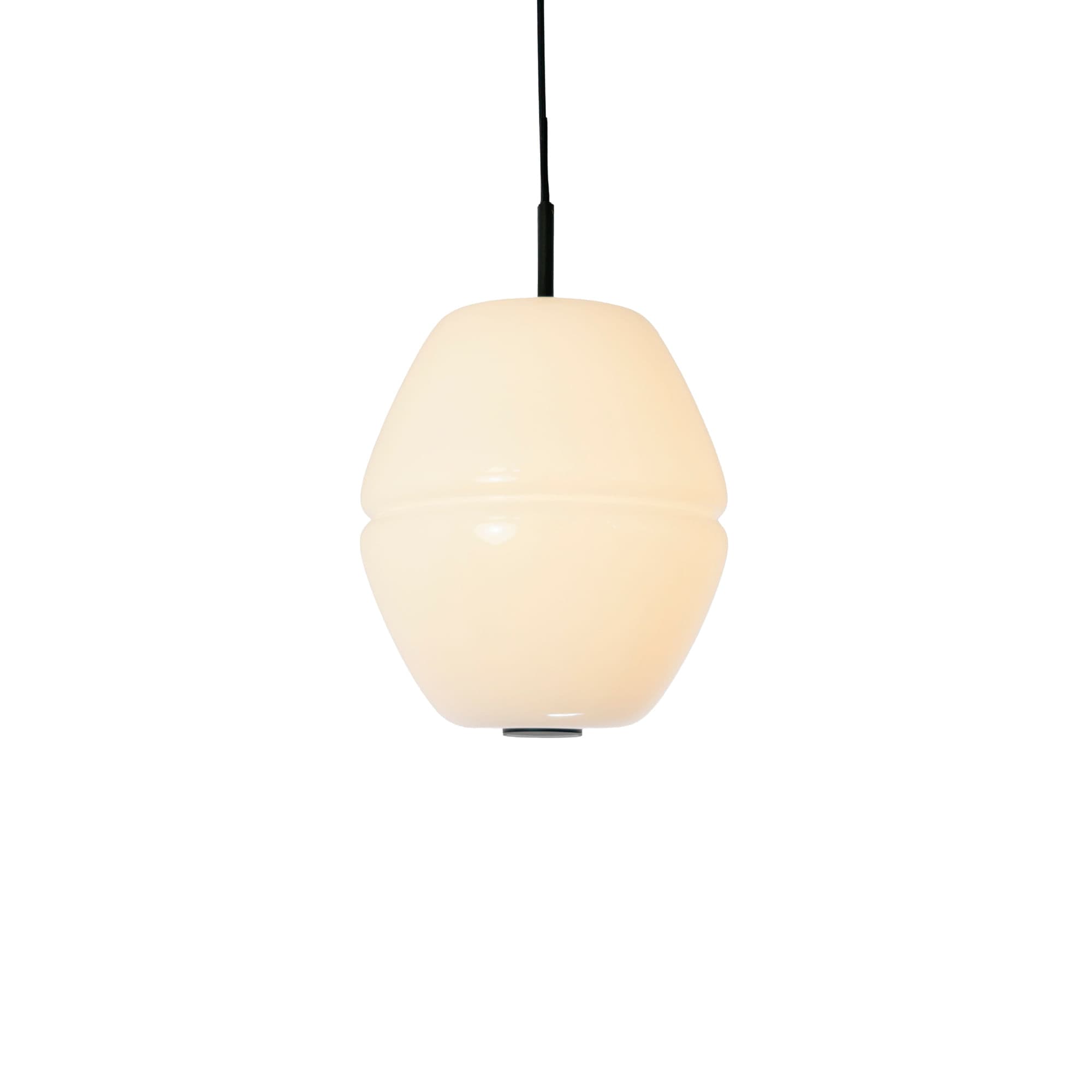PENDENTE FLAMMA OPALINO E PRETO 1xLED 5W — imagem 1 do catálogo Bella