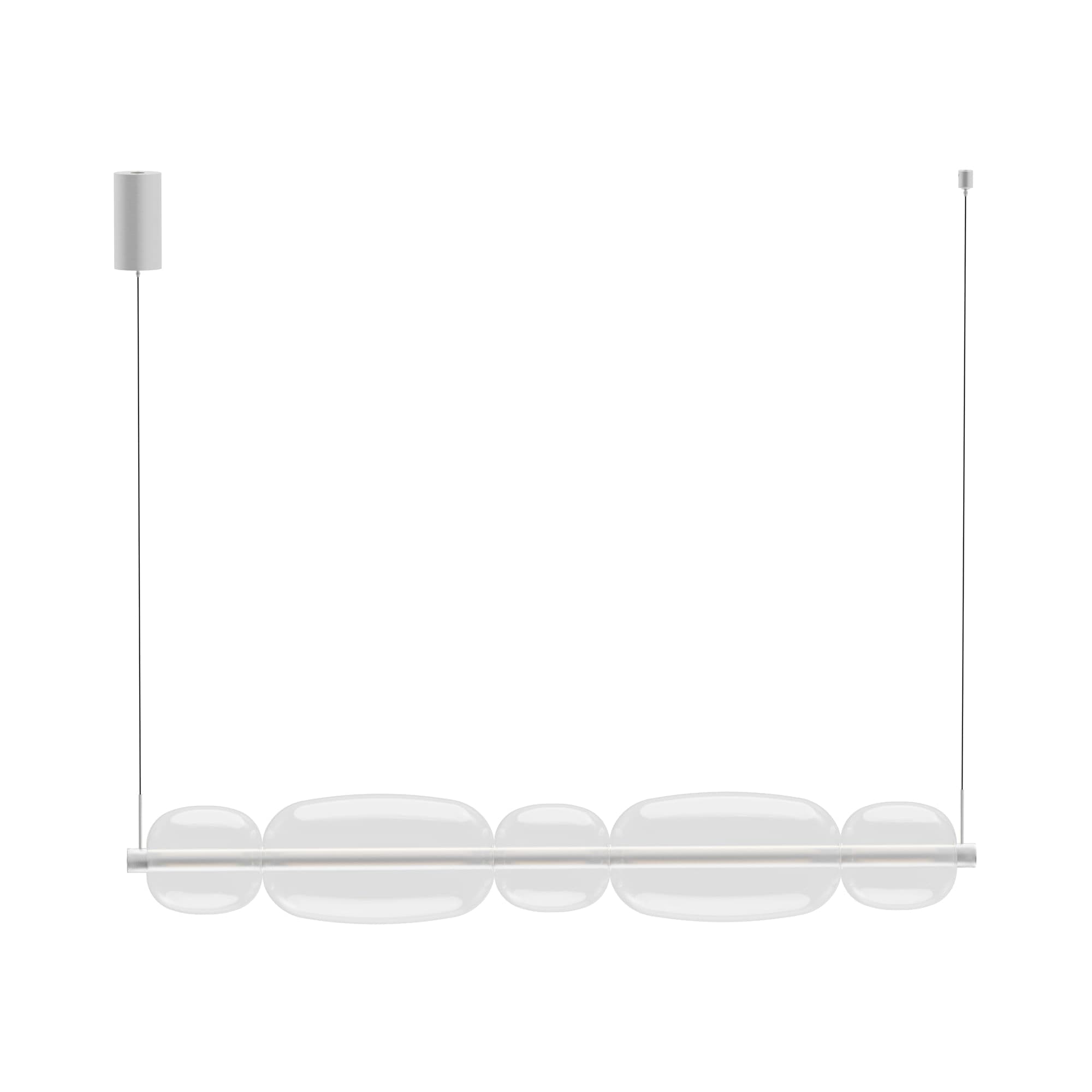 PENDENTE CYGNUS TRANSPARENTE E CHAMPANHE 1xLED 38W — imagem 1 do catálogo Bella