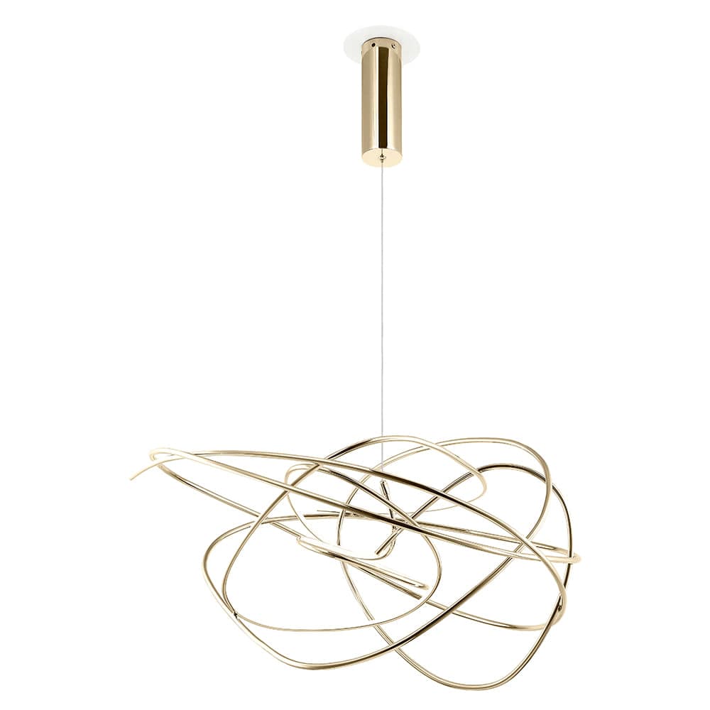 PENDENTE NINHO DOURADO E BRANCO 1xLED 36W — imagem 1 do catálogo Bella