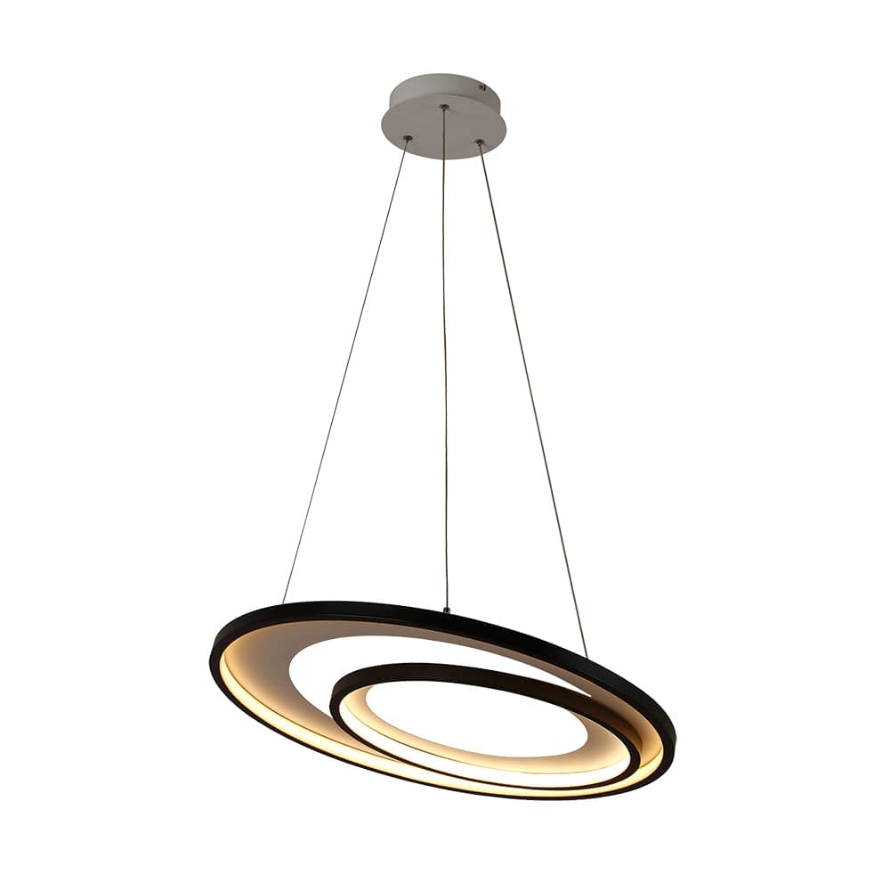 PENDENTE LOOP PRETO E BRANCO 1xLED 48W — imagem 1 do catálogo Bella