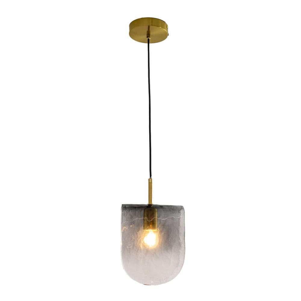 PENDENTE ALCACUZ FUME E DOURADO 1xE27 VELA MAX 40W — imagem 1 do catálogo Bella