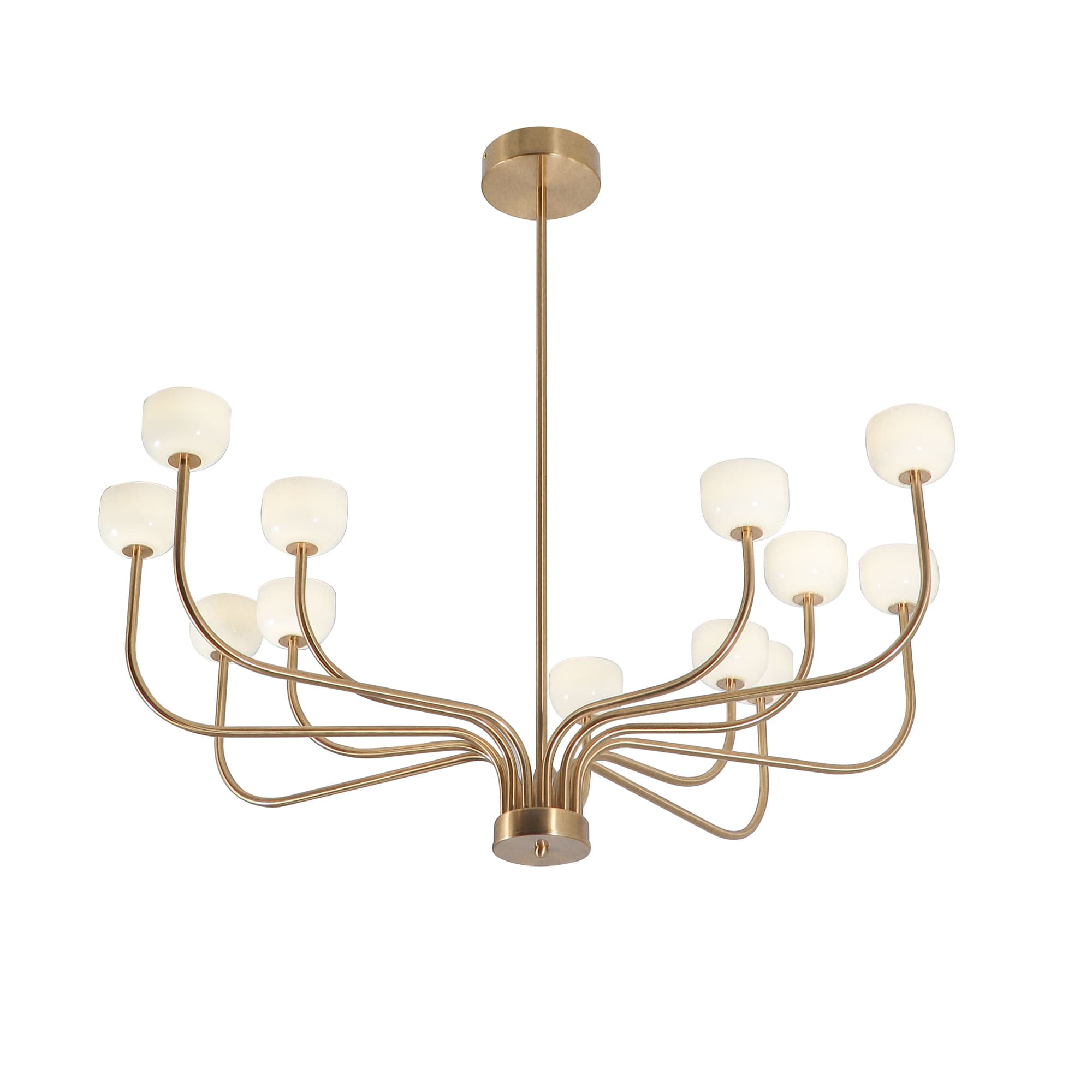 PENDENTE TULIP LATAO E OPALINO 12xLED 3W — imagem 1 do catálogo Bella