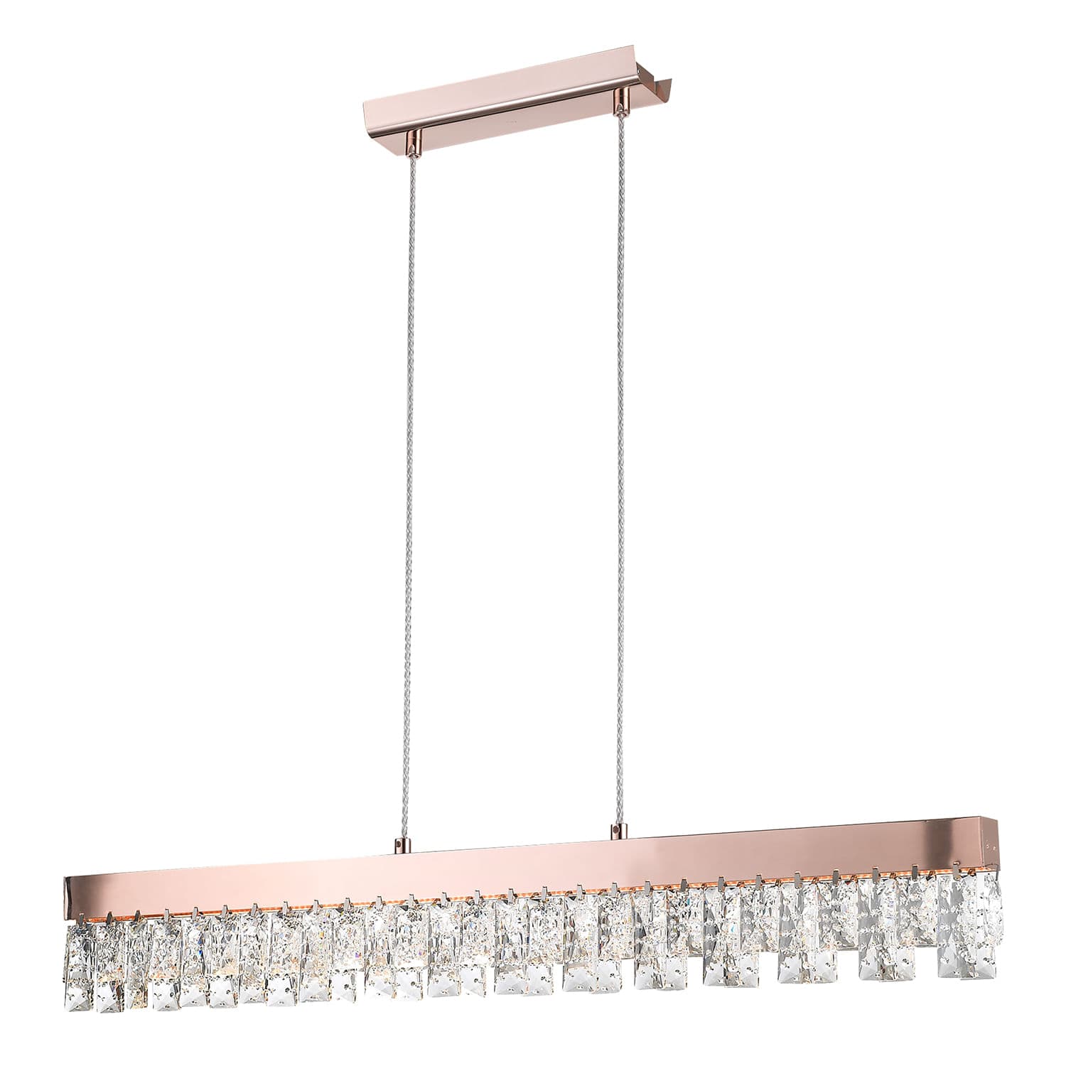PENDENTE VEU ROSE GOLD E TRANSPARENTE 1xLED 15W — imagem 1 do catálogo Bella