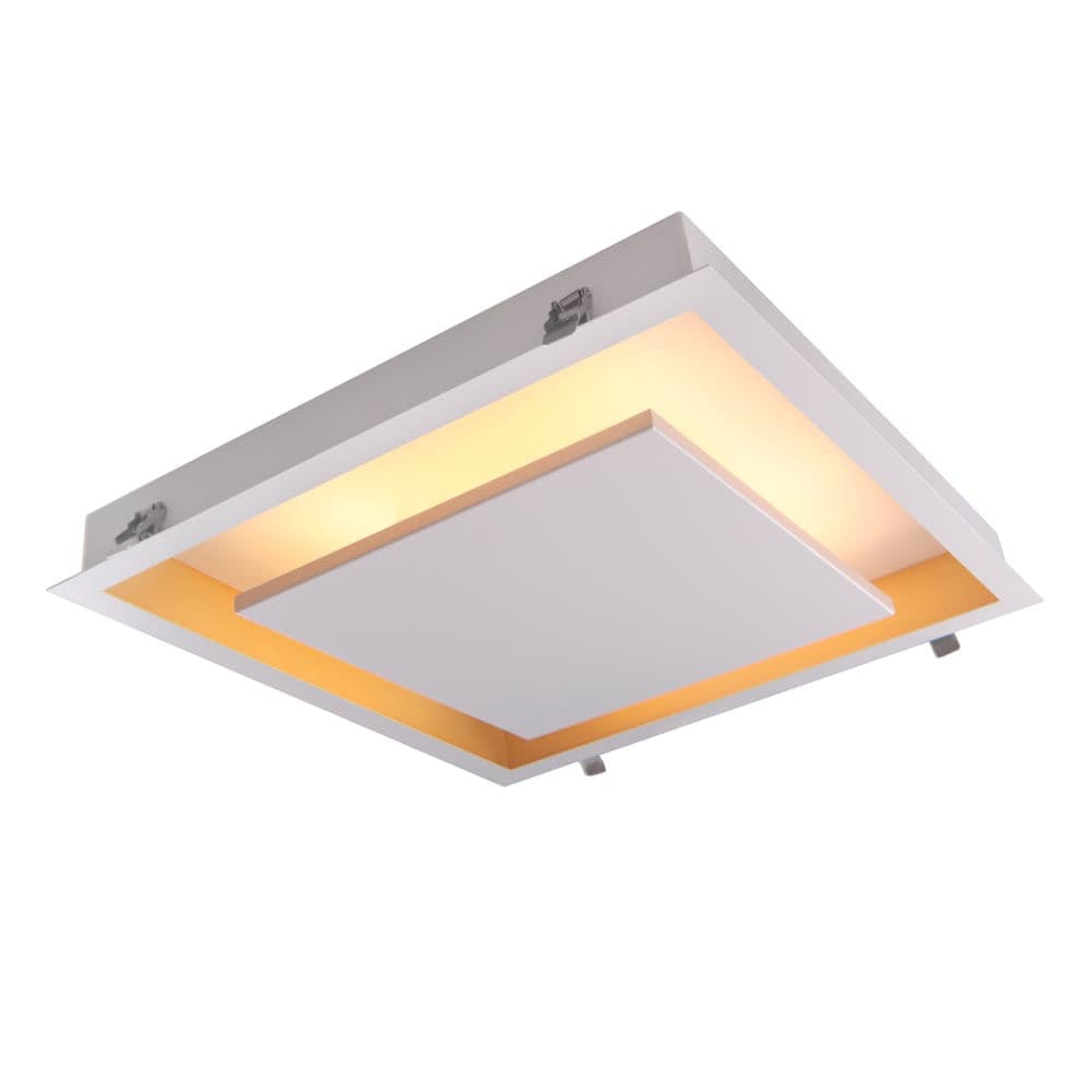 PLAFON GHOST BRANCO E DOURADO 1xLED 17W — imagem 1 do catálogo Bella