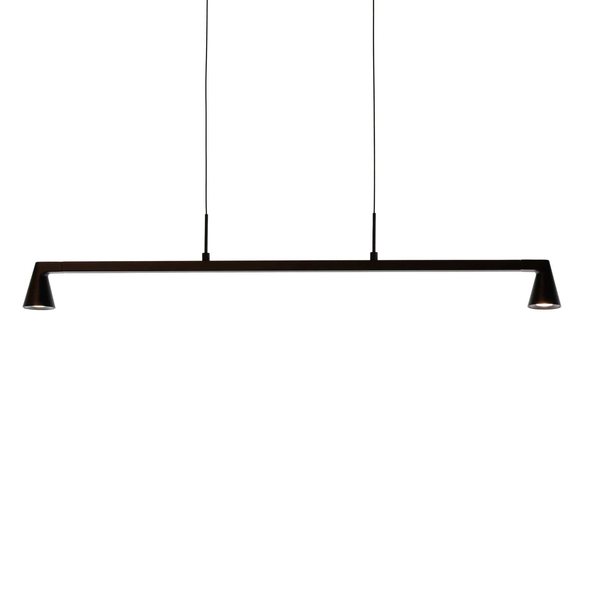 PENDENTE EKI PRETO L5CM C80CM A14CM 2xLED 8W 2700K — imagem 1 do catálogo Bella
