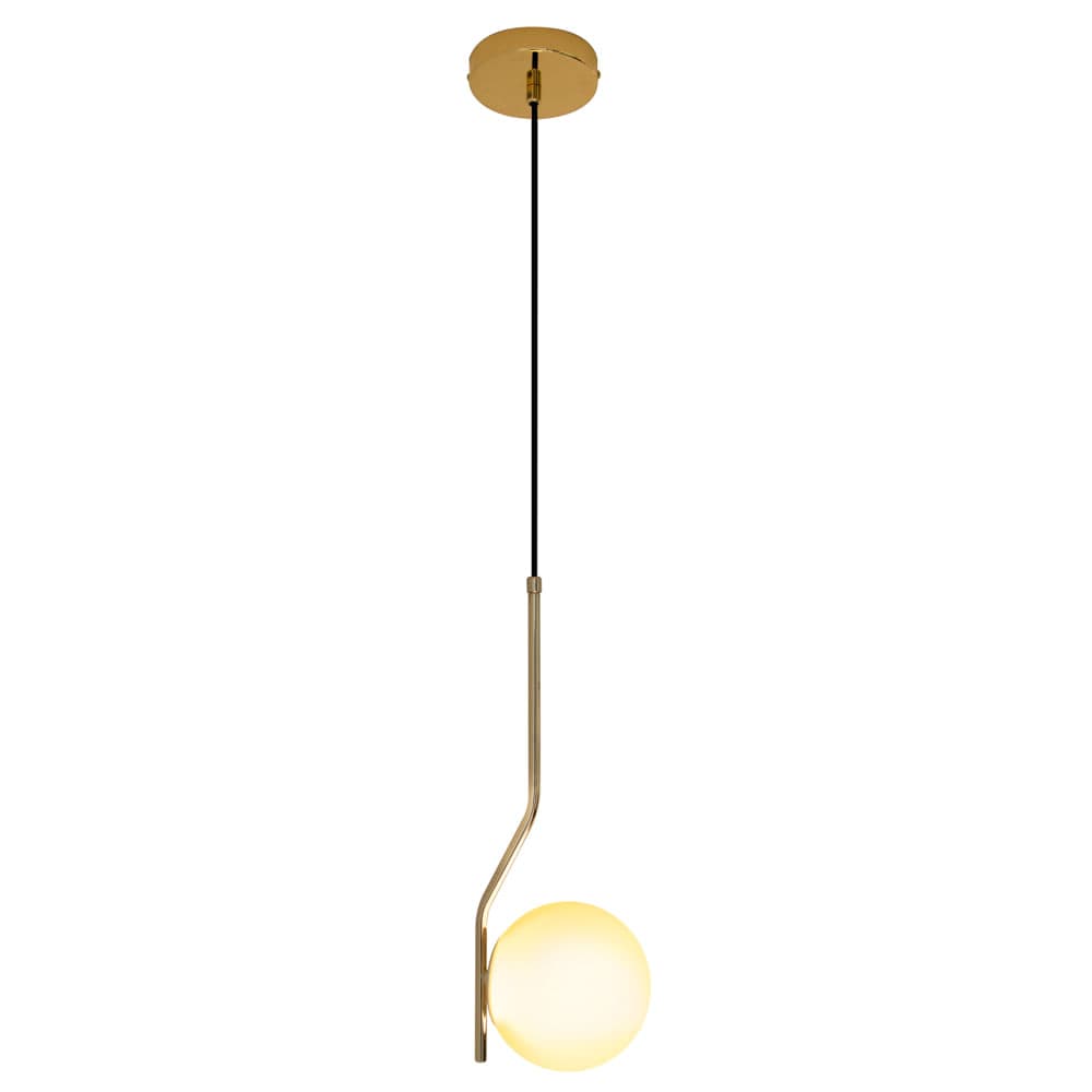 PENDENTE VIVA DOURADO E BRANCO 1xE27 BOLINHA MAX 5W — imagem 1 do catálogo Bella