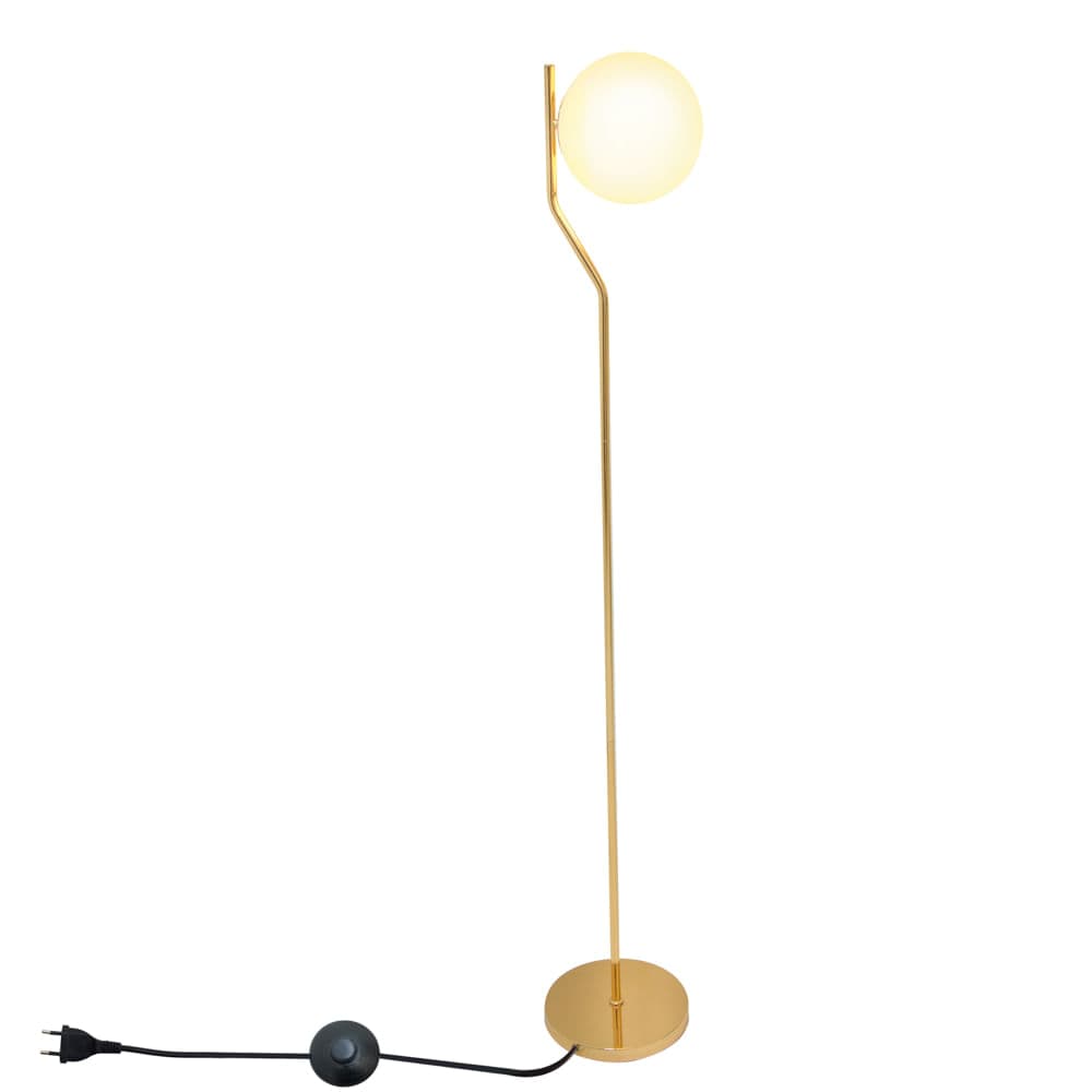 COLUNA VIVA DOURADO E BRANCO 1xE27 BOLINHA MAX 5W — imagem 1 do catálogo Bella