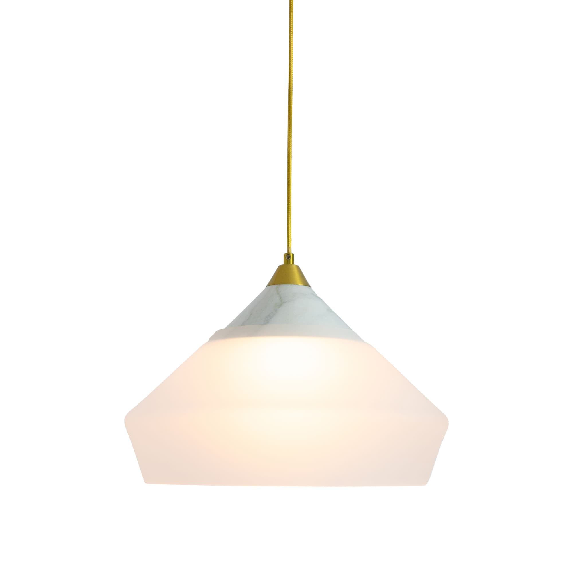 PENDENTE BERG BRANCO E TRANSPARENTE 1xE27 BULBO MAX 60W — imagem 1 do catálogo Bella