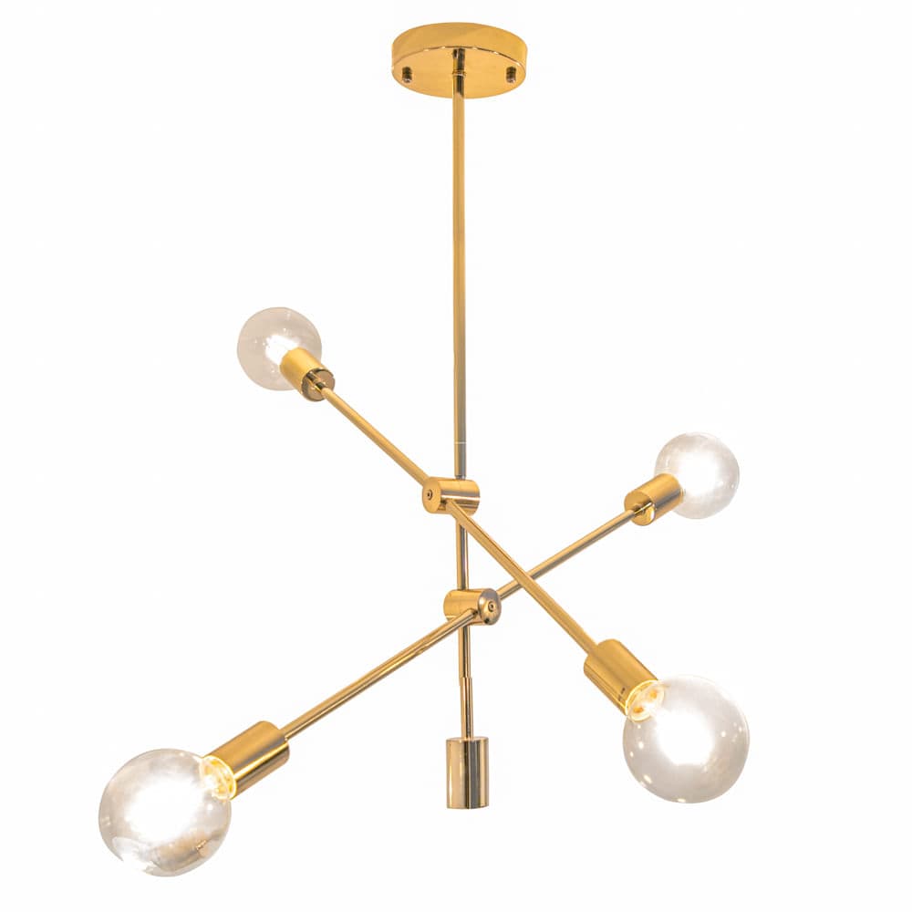PENDENTE IPANEMA DOURADO 4xE27 BULBO MAX 40W — imagem 1 do catálogo Bella