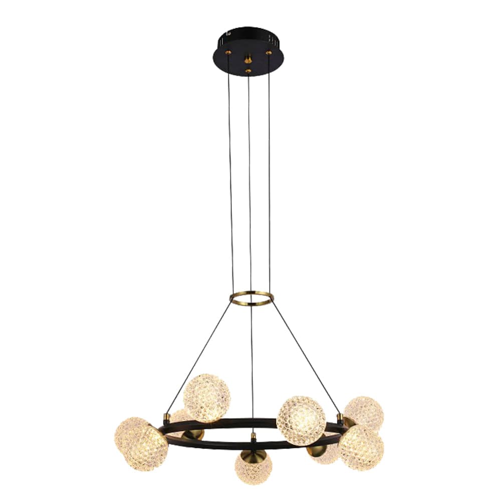 PENDENTE SPIRIT DOURADO E PRETO 9xLED 3W — imagem 1 do catálogo Bella