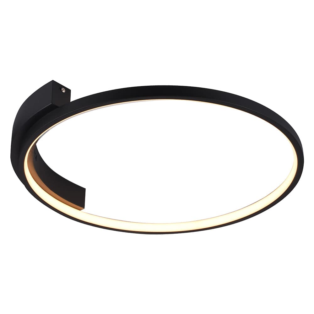 PLAFON BAMBOLE PRETO 1xLED 30W — imagem 1 do catálogo Bella