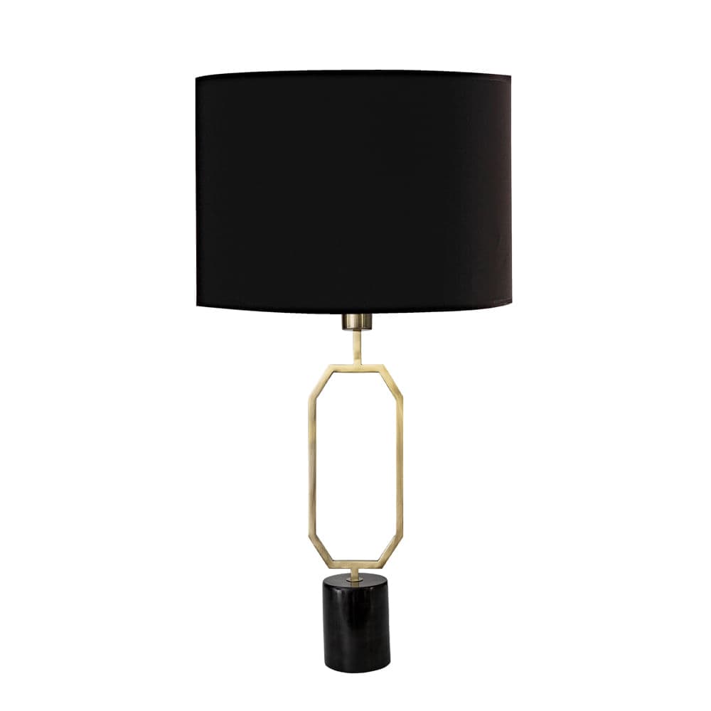 ABAJUR ANITA ABAJUR (BASE) ANITA DOURADO E PRETO 1xE27 BULBO MAX 40W — imagem 1 do catálogo Bella