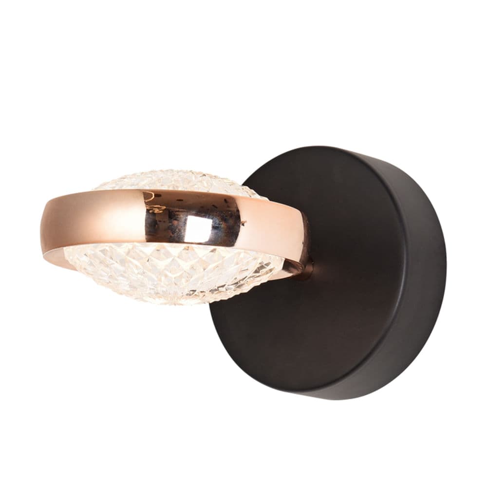 ARANDELA BEEP PRETO E DOURADO 1xLED 9W — imagem 1 do catálogo Bella