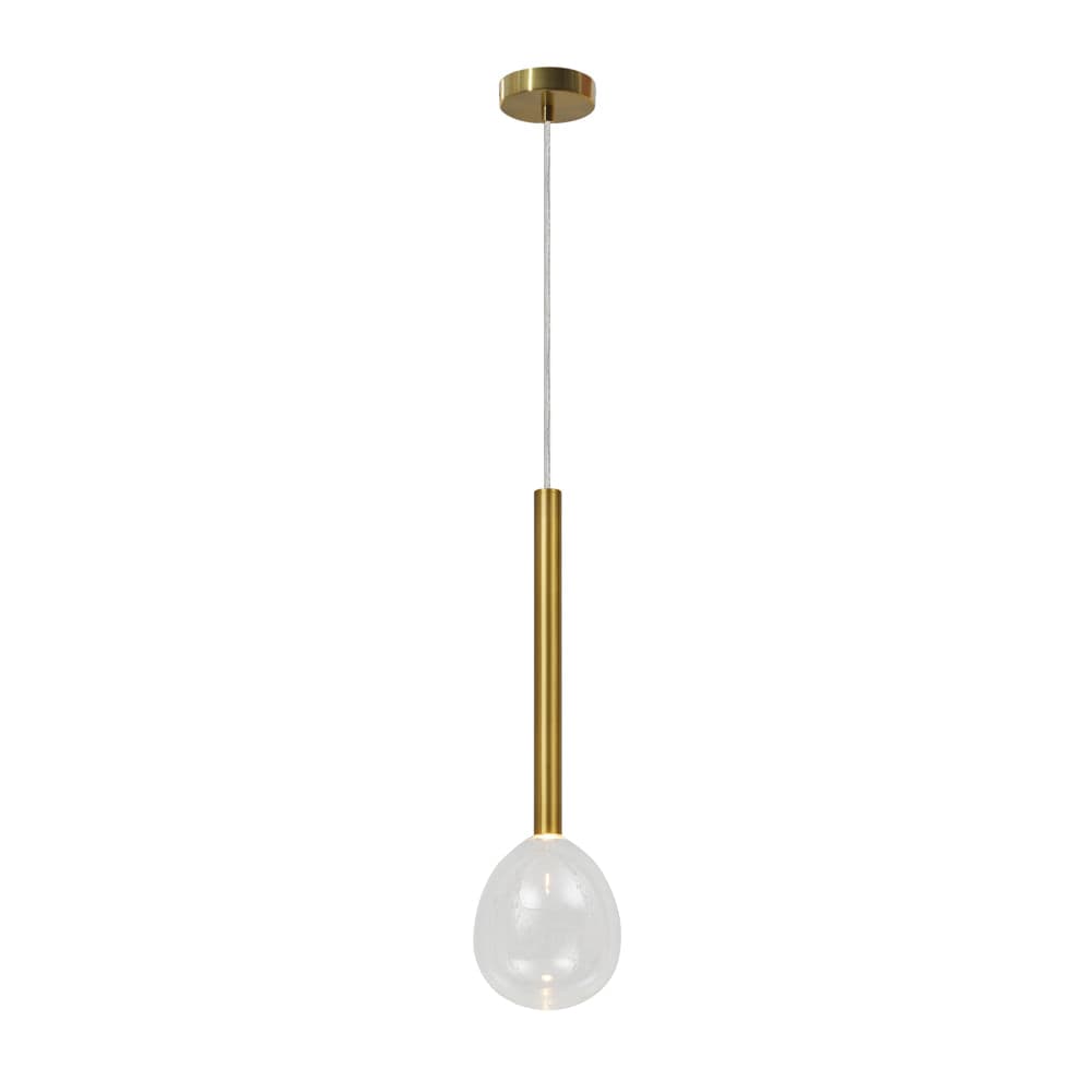 PENDENTE GUM DOURADO E TRANSPARENTE 1xLED 2W — imagem 1 do catálogo Bella