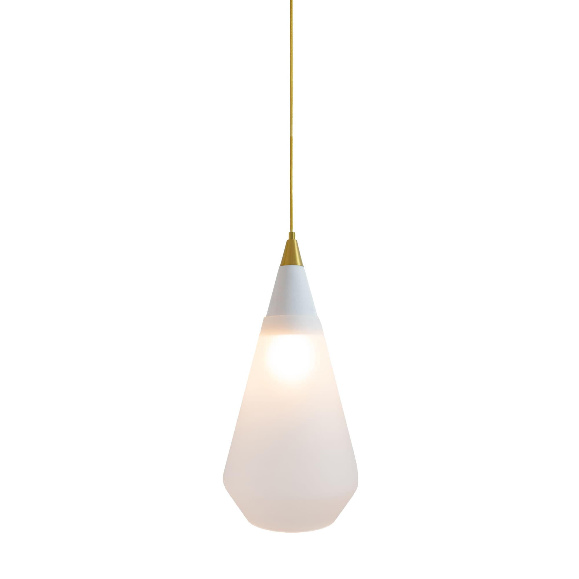 PENDENTE BERG BRANCO E TRANSPARENTE 1xE27 BULBO MAX 60W — imagem 1 do catálogo Bella