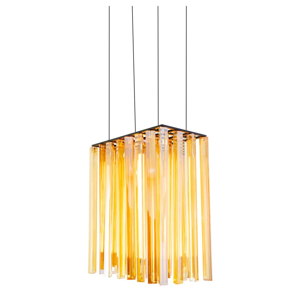 PENDENTE TOBLE AMBAR E PRETO 1xLED 10W — imagem 1 do catálogo Bella