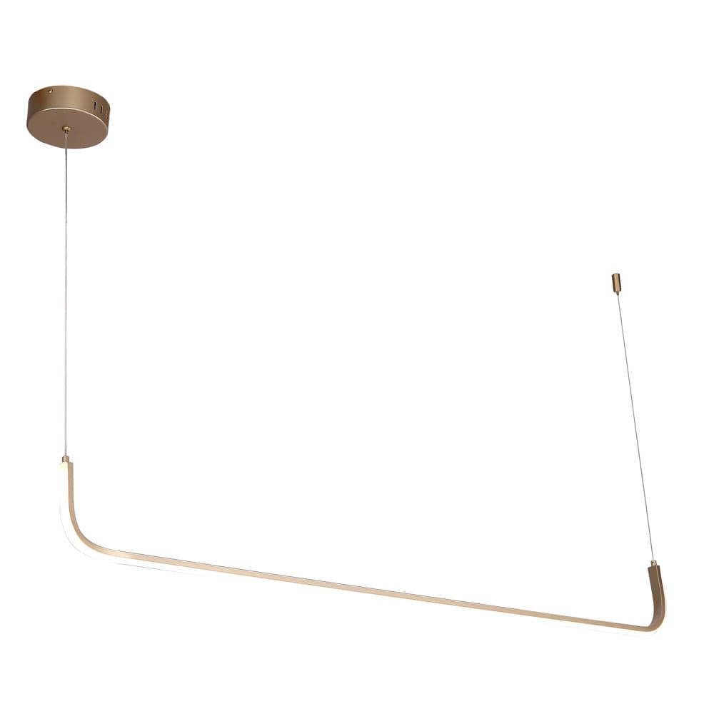PENDENTE COLCHETE DOURADO 1xLED 20W — imagem 1 do catálogo Bella