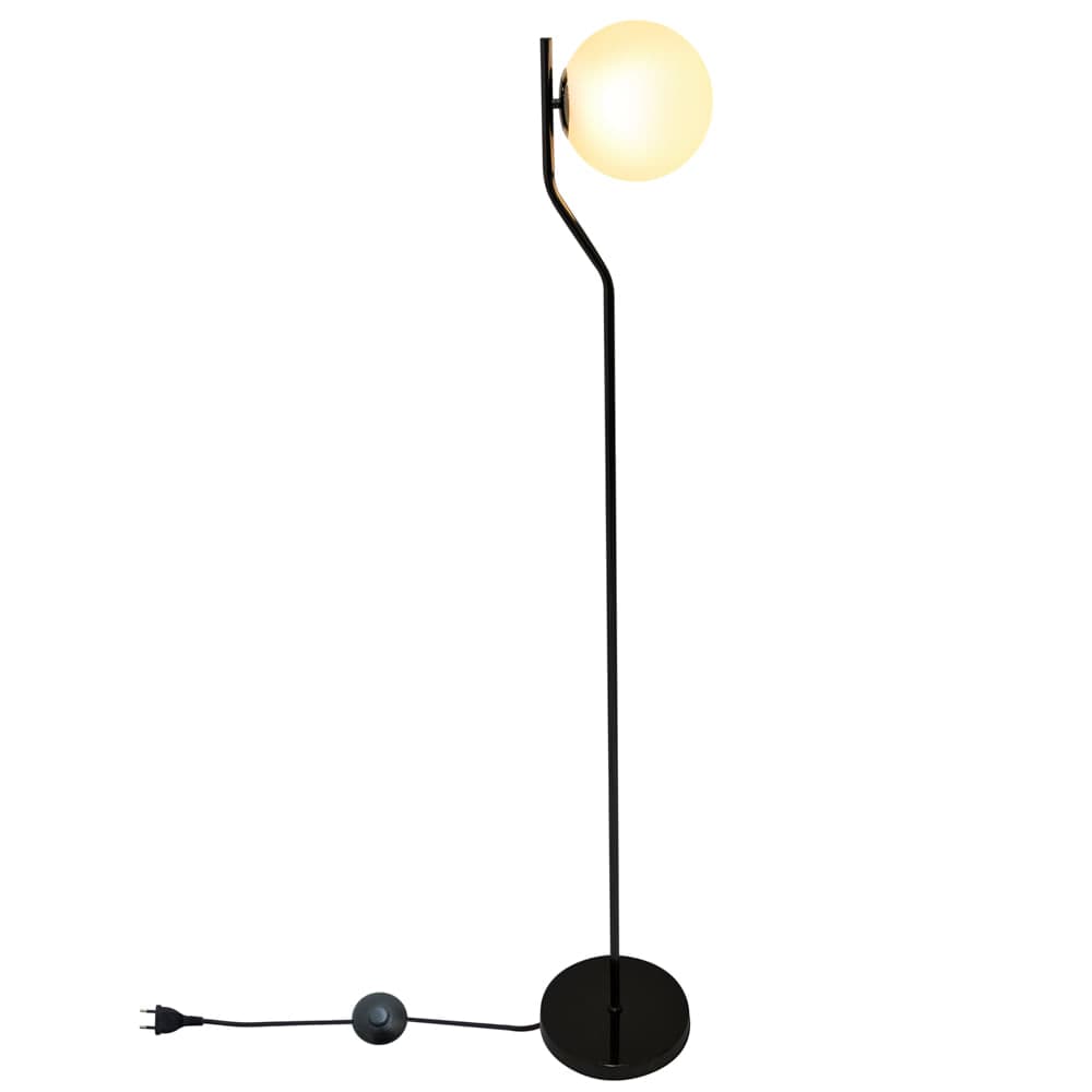 COLUNA VIVA CROMO NEGRO E BRANCO 1xE27 BOLINHA MAX 5W — imagem 1 do catálogo Bella