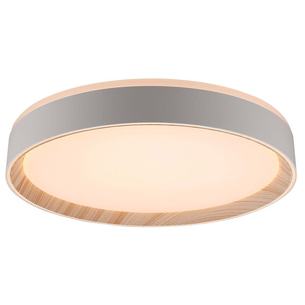 PLAFON CHAMFER MADEIRA E BRANCO 1xLED 36W — imagem 1 do catálogo Bella