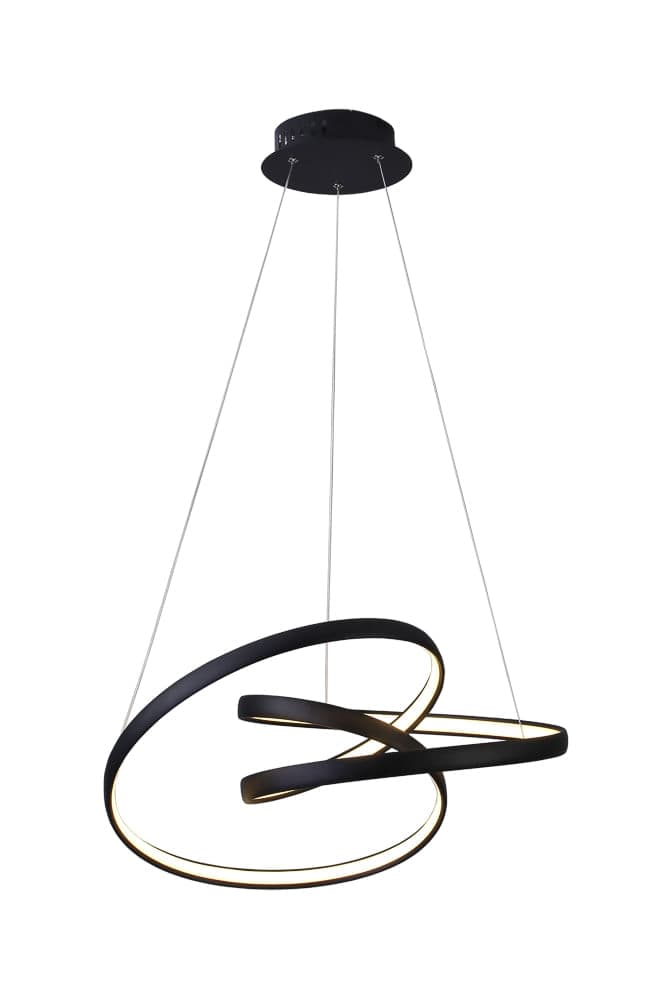 PENDENTE ZIG PRETO E BRANCO 1xLED 35W — imagem 1 do catálogo Bella