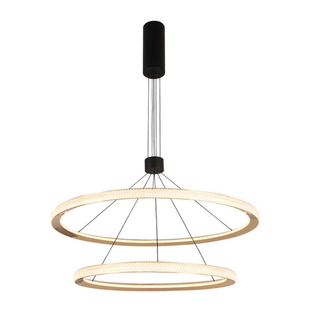 PENDENTE MERIDIANO PRETO E DOURADO 1xLED 125W — imagem 1 do catálogo Bella