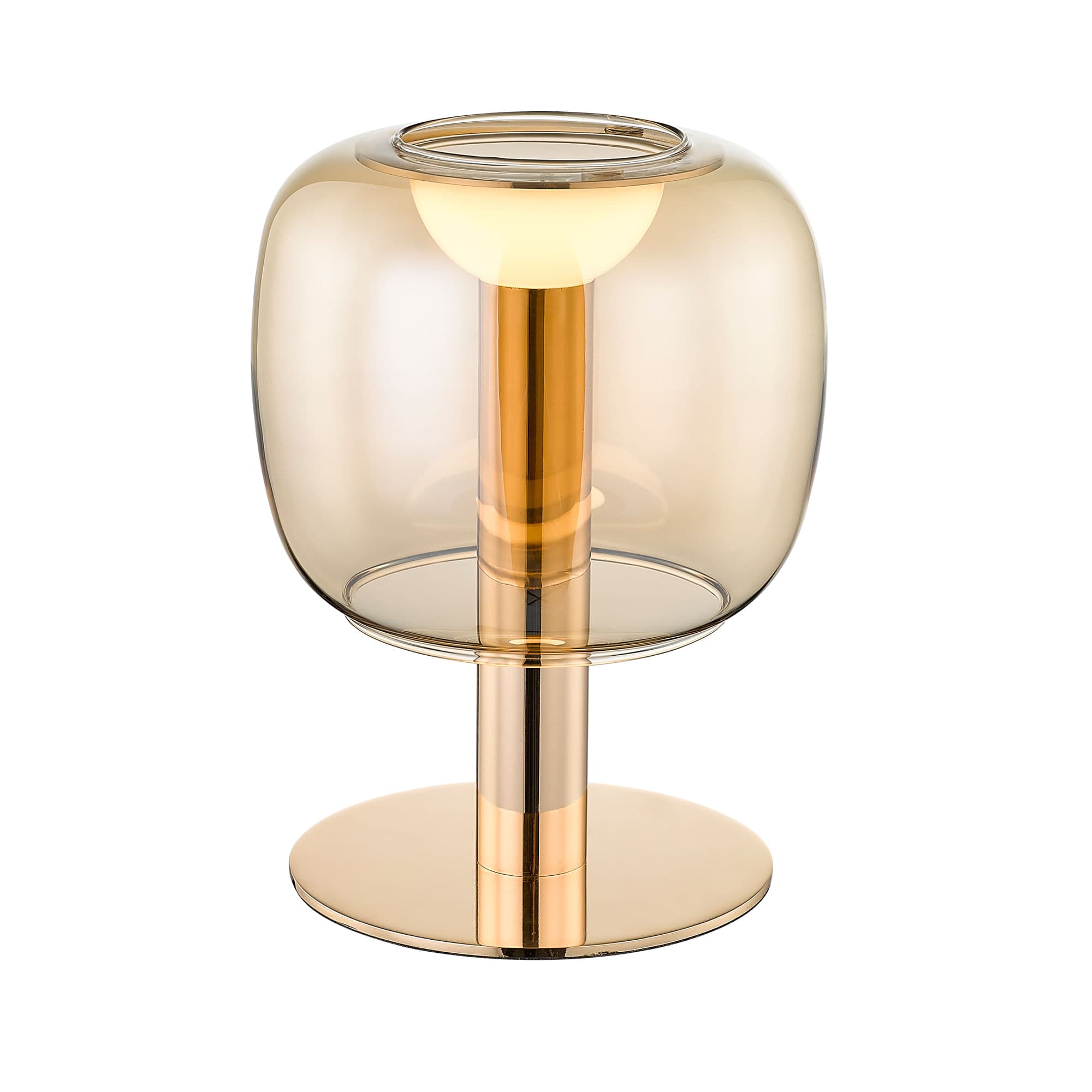 ABAJUR SHEER CHAMPANHE E DOURADO 1xLED 8W — imagem 1 do catálogo Bella
