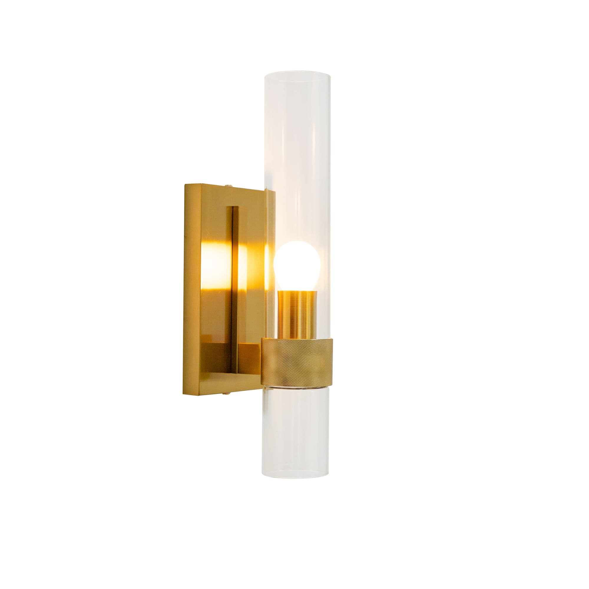 ARANDELA STREAMLINE DOURADO E TRANSPARENTE 1xE27 VELA MAX 40W — imagem 1 do catálogo Bella