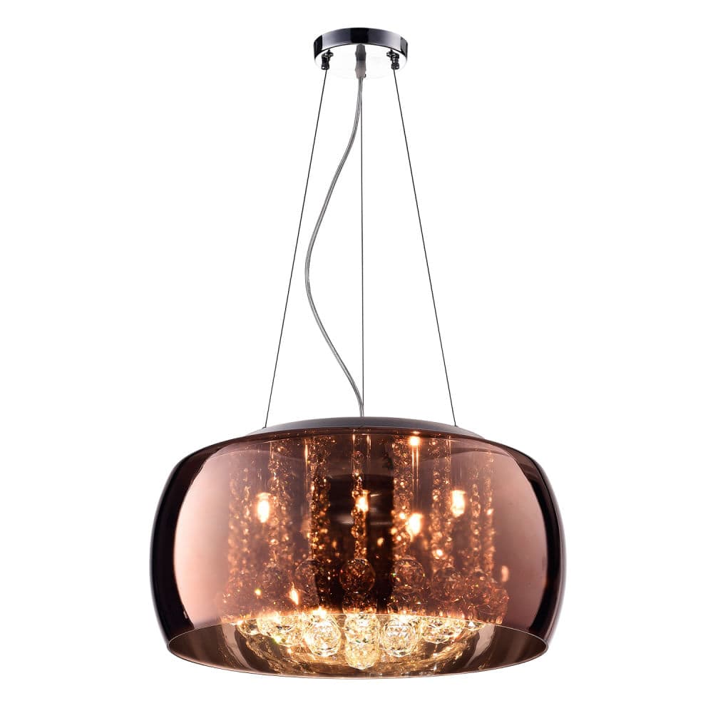 PENDENTE SOHO CROMADO E TRANSPARENTE 6xG9 MAX 25W — imagem 1 do catálogo Bella