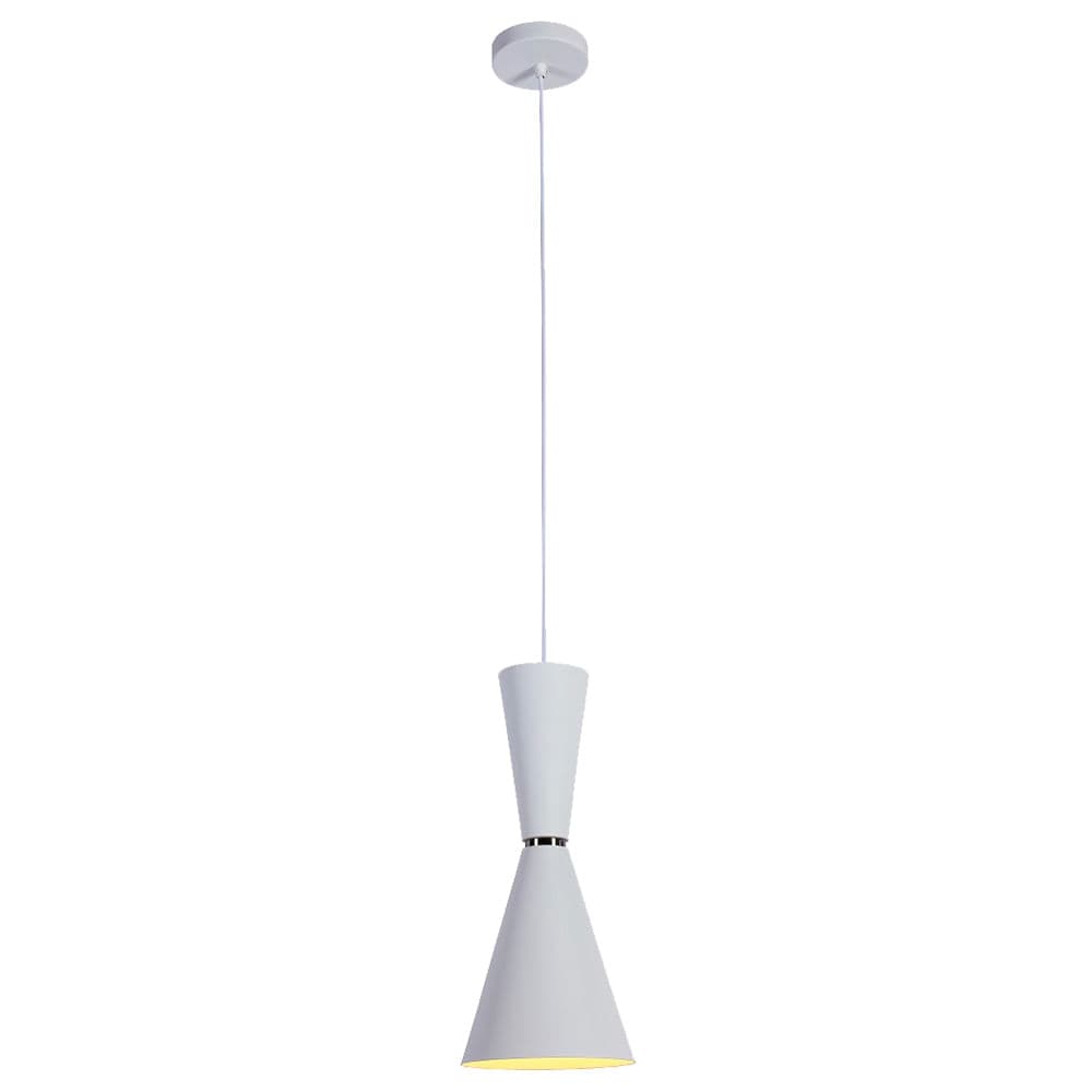 PENDENTE SET BRANCO E NIQUELADO 1xE27 BULBO MAX 40W — imagem 1 do catálogo Bella