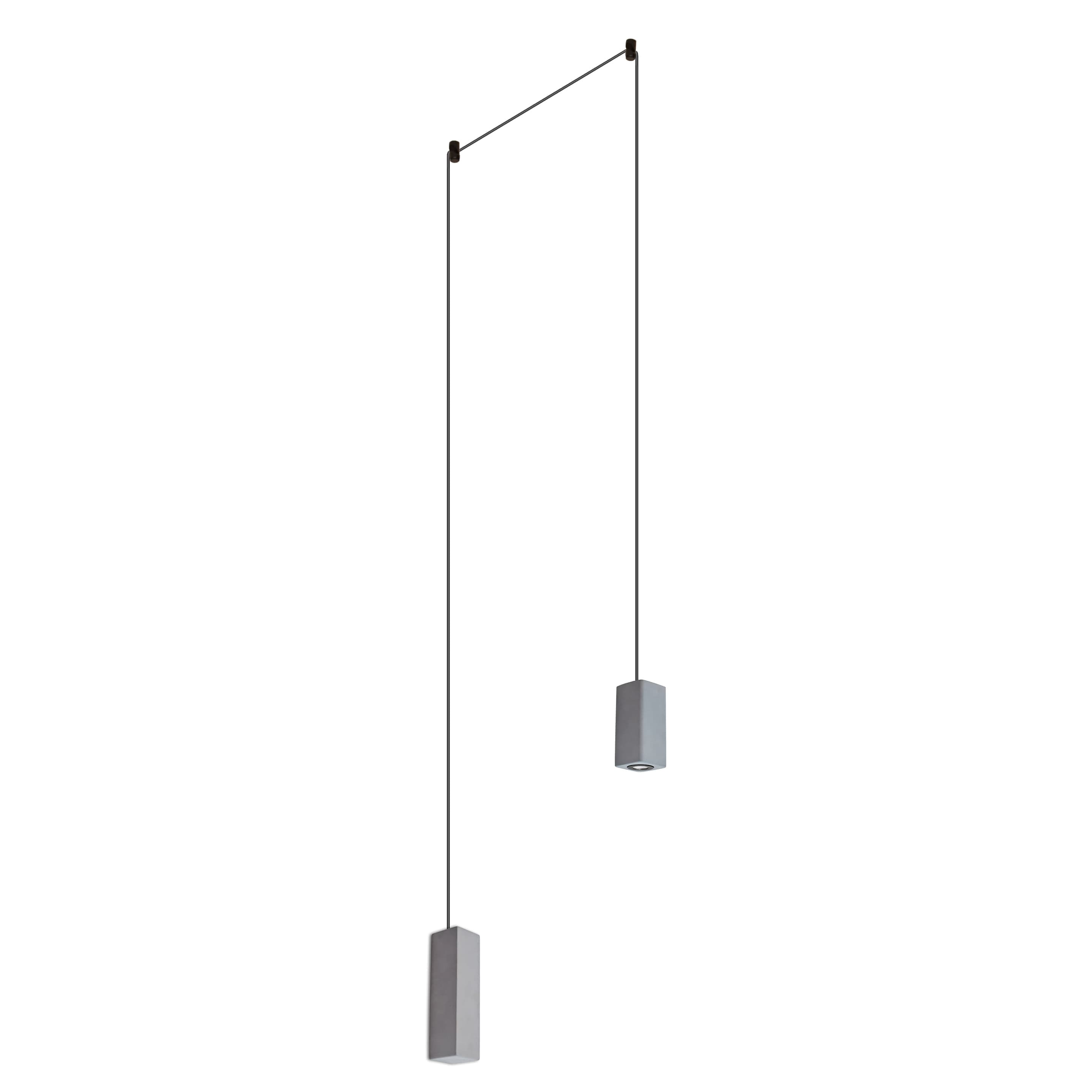 PENDENTE VOXEL CINZA E PRETO 1xLED 3W — imagem 1 do catálogo Bella