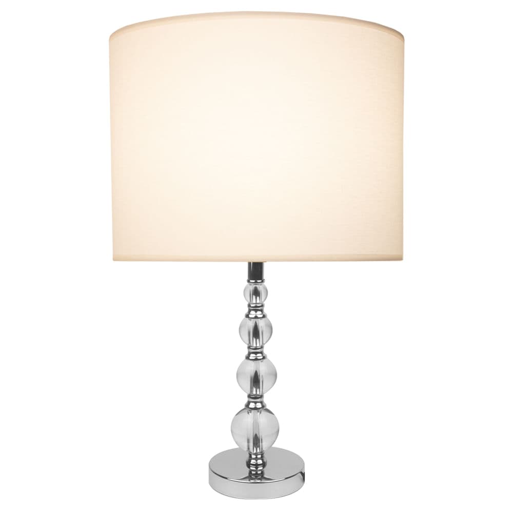 ABAJUR LIT ABAJUR (BASE) LIT CROMADO E TRANSPARENTE 1xE27 BULBO MAX 40W — imagem 1 do catálogo Bella