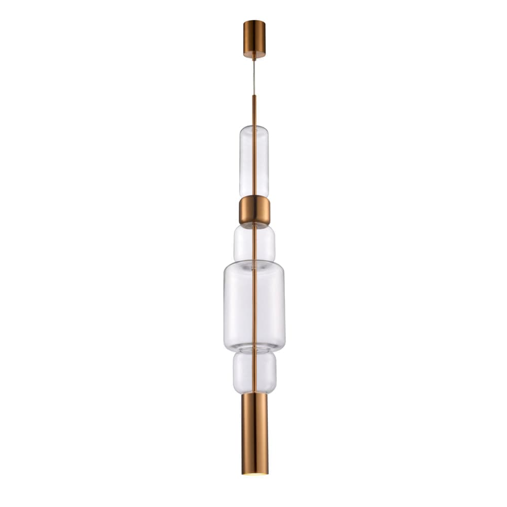 PENDENTE ARETE DOURADO E TRANSPARENTE 1xGU10 MR16 MAX 7W — imagem 1 do catálogo Bella