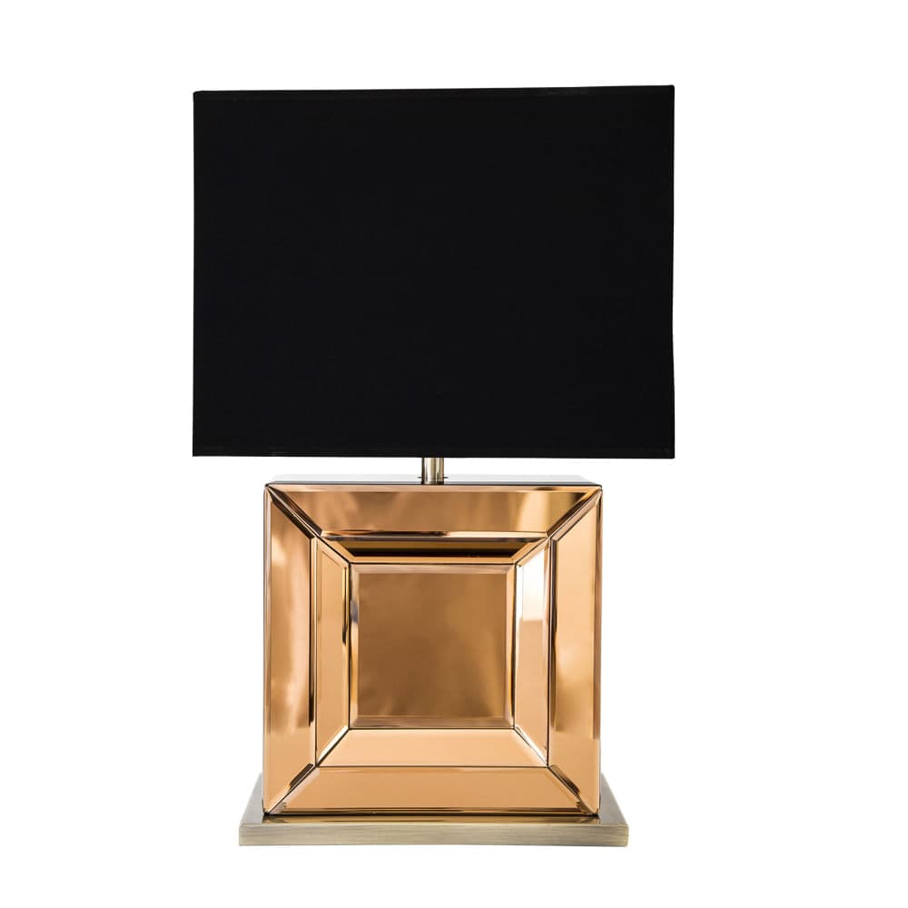 ABAJUR ESPELHO ABAJUR (BASE) ESPELHO BRONZE E BRONZE 1xE27 BULBO MAX 40W — imagem 1 do catálogo Bella