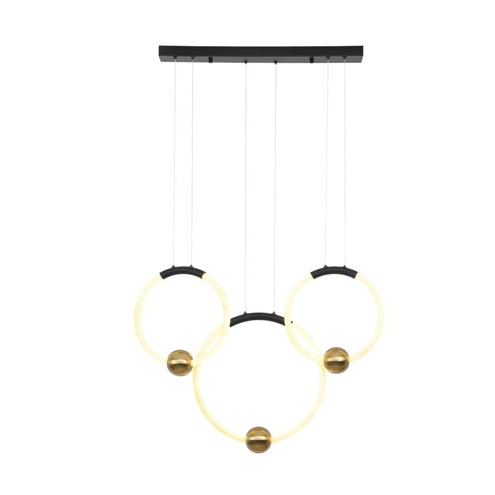 PENDENTE MONDO PRETO E DOURADO 1xLED 41W — imagem 1 do catálogo Bella