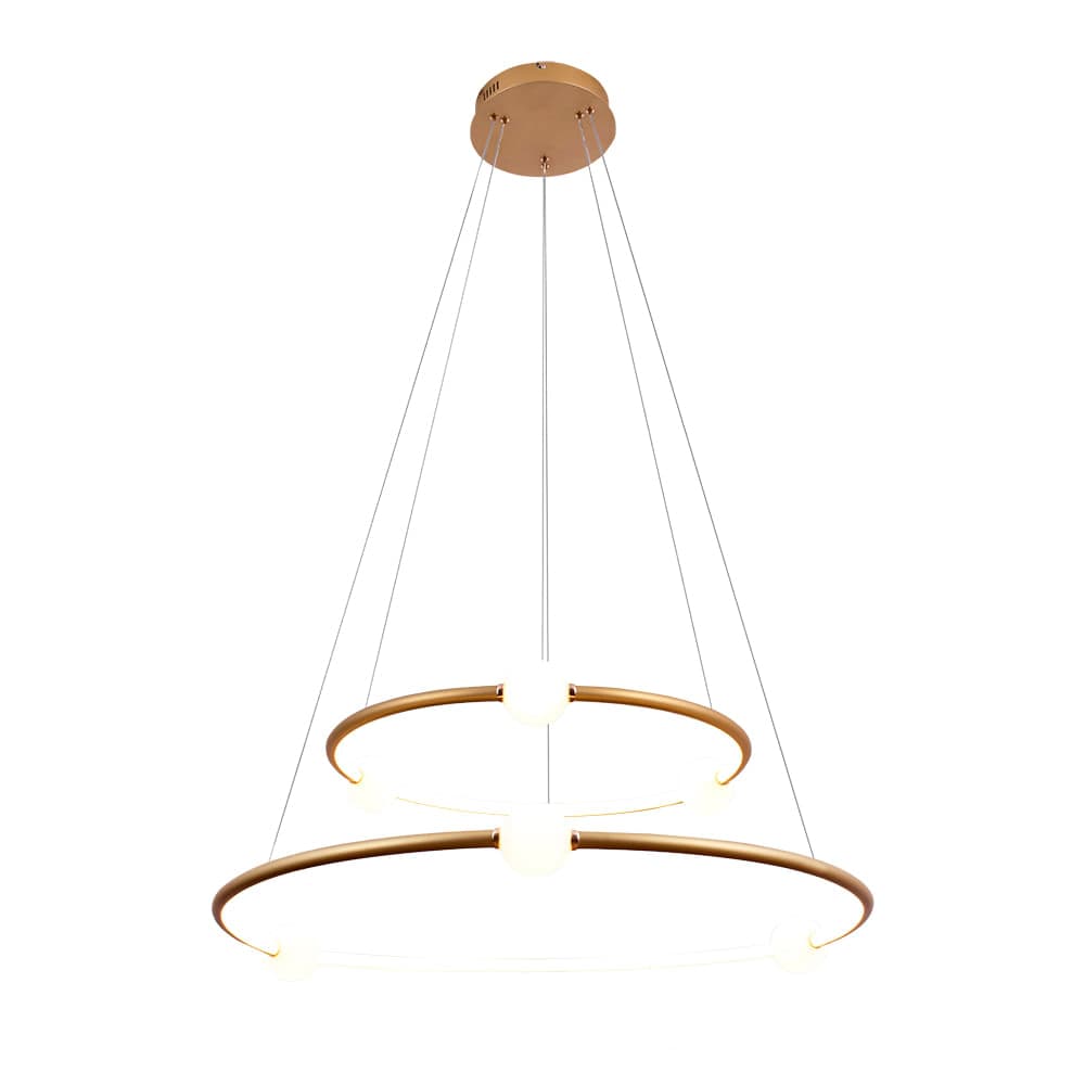 PENDENTE NEBULA DOURADO E BRANCO 1xLED 80W — imagem 1 do catálogo Bella