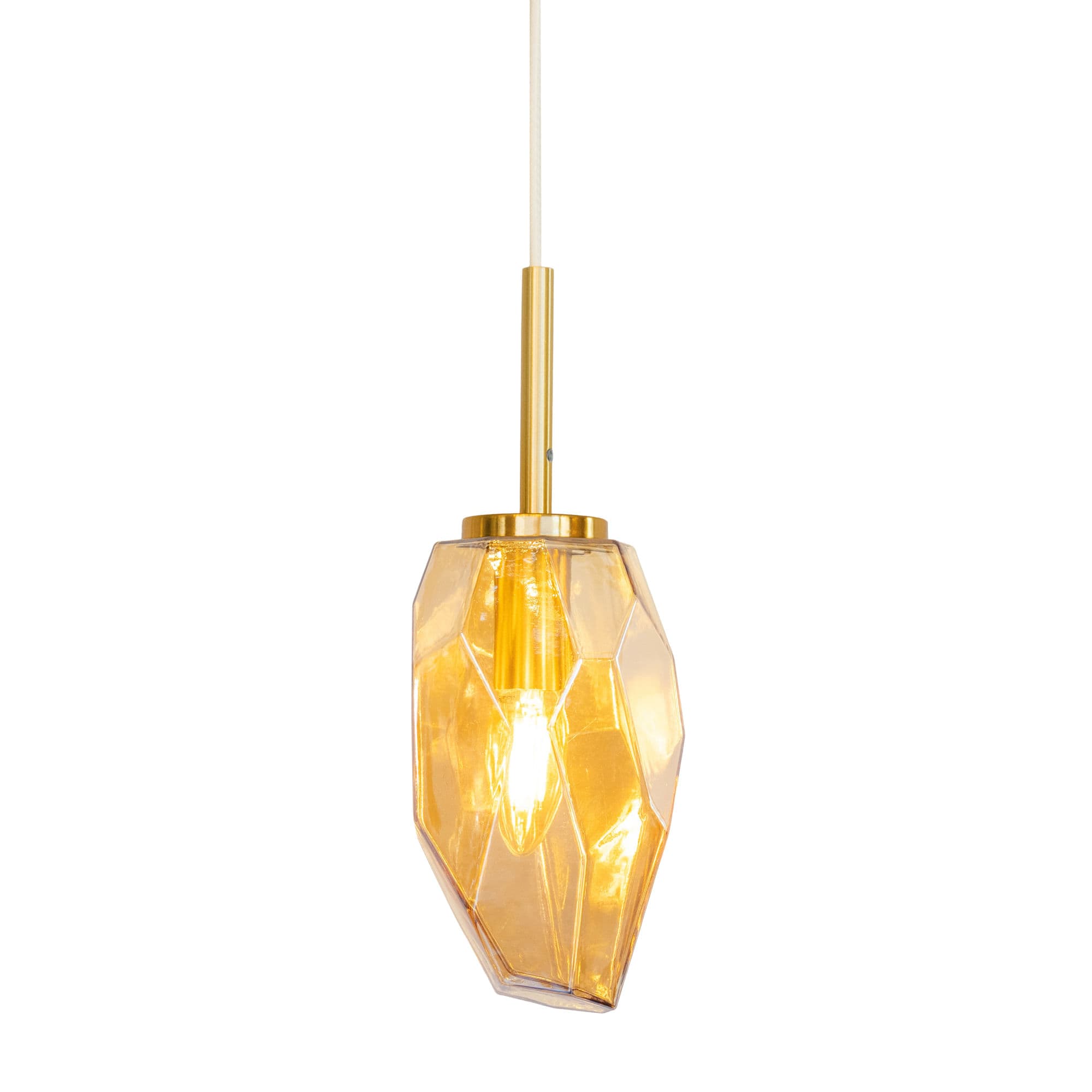 PENDENTE CITRINO AMBAR E LATAO 1xE14 VELA MAX 25W — imagem 1 do catálogo Bella