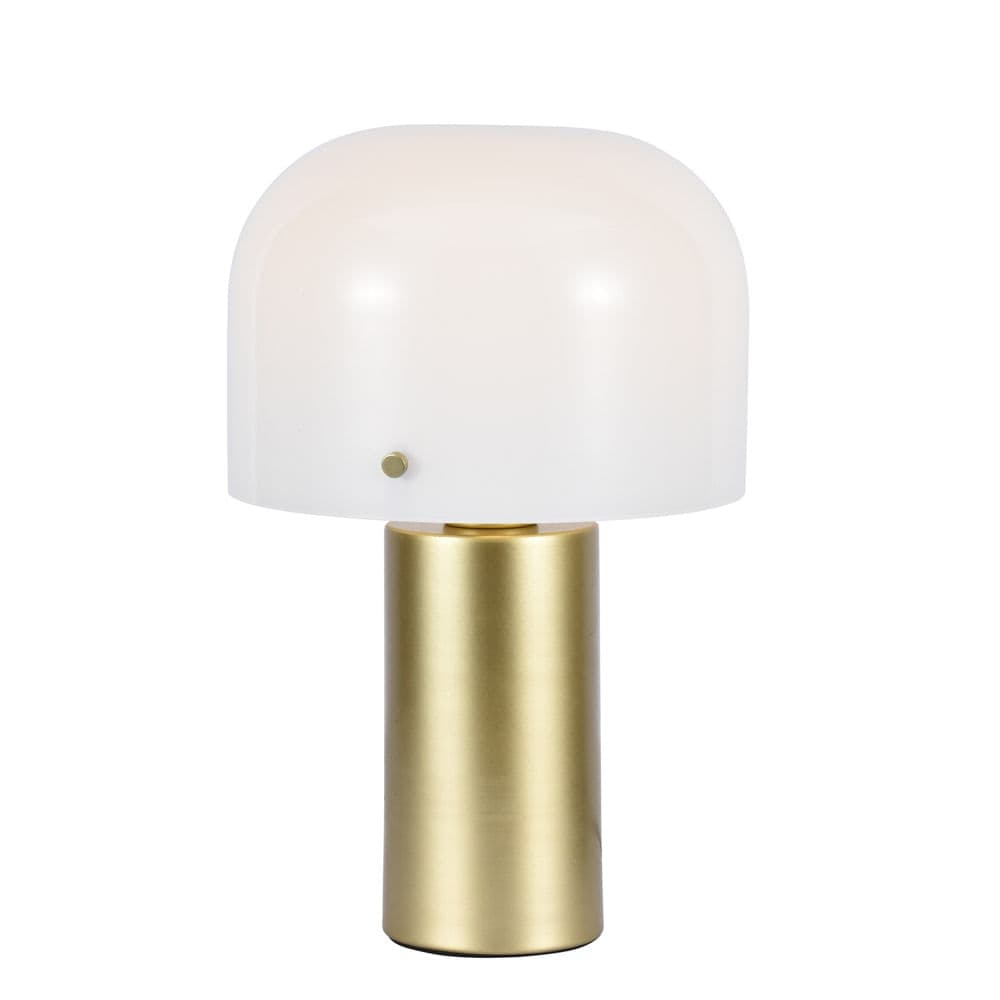 ABAJUR PILZ DOURADO E BRANCO 1xE27 BULBO MAX 40W — imagem 1 do catálogo Bella