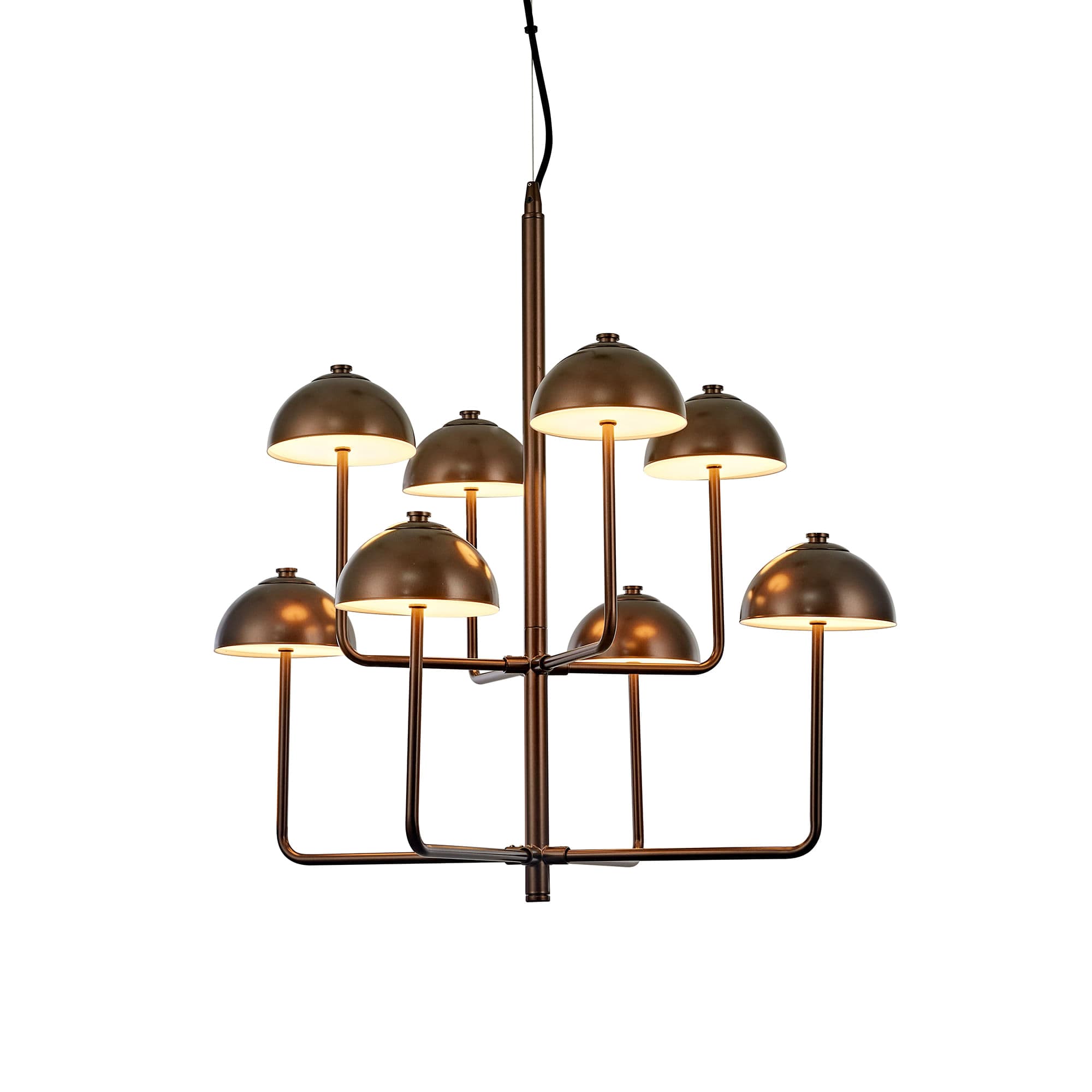PENDENTE VENTENAT CONHAQUE E CAFE 8xLED 5W — imagem 1 do catálogo Bella