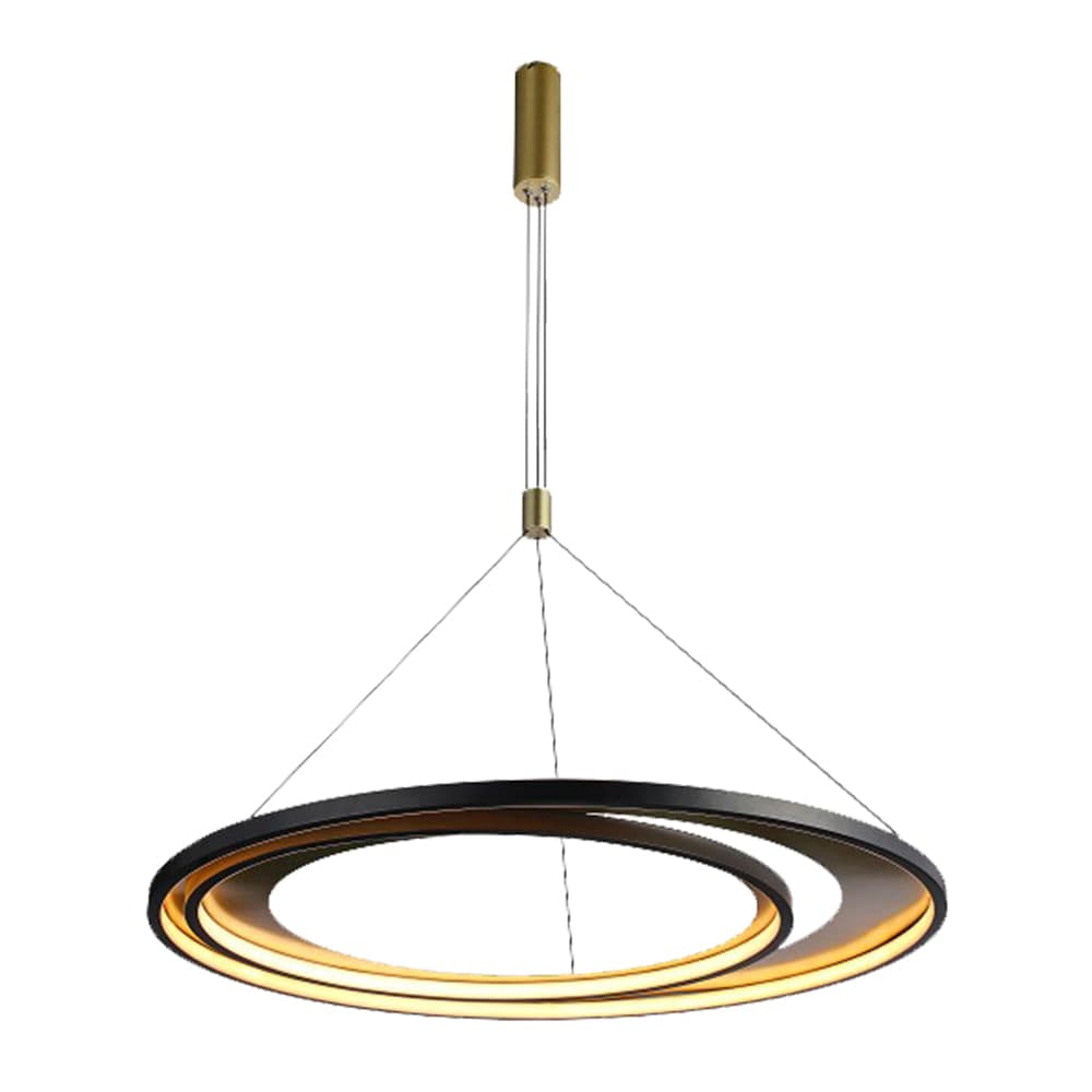 PENDENTE LOOP PRETO E DOURADO 1xLED 76W — imagem 1 do catálogo Bella