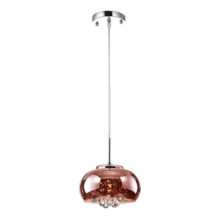 PENDENTE SOHO CROMADO E TRANSPARENTE 1xG9 MAX 25W — imagem 1 do catálogo Bella